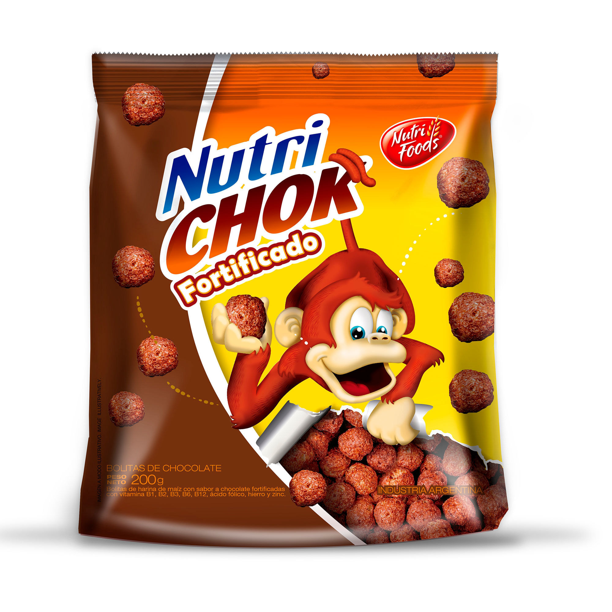 Bolitas chocolate Nutri Foods nutri chok 200 g.