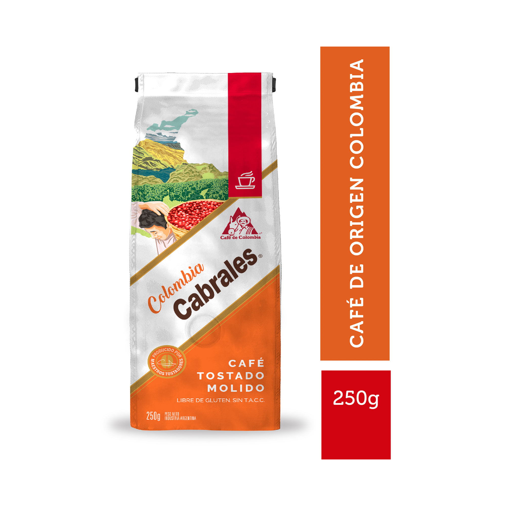 Café molido Cabrales tostado colombia 250 g.