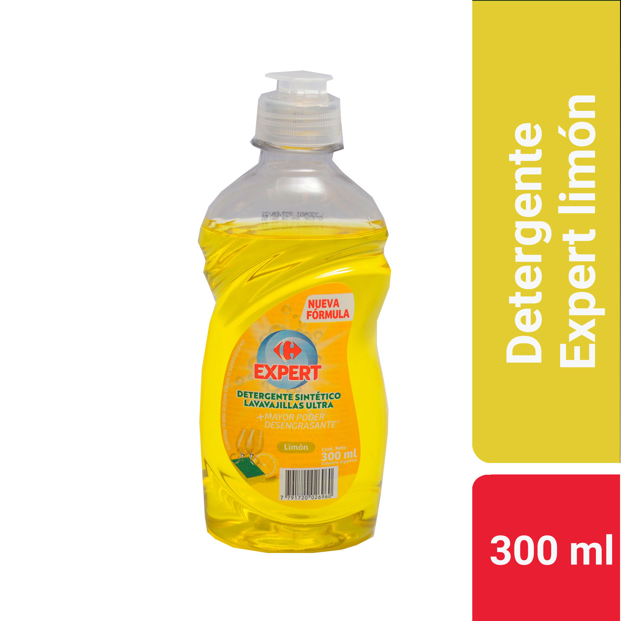 Detergente ultra Carrefour Expert limón 300 ml