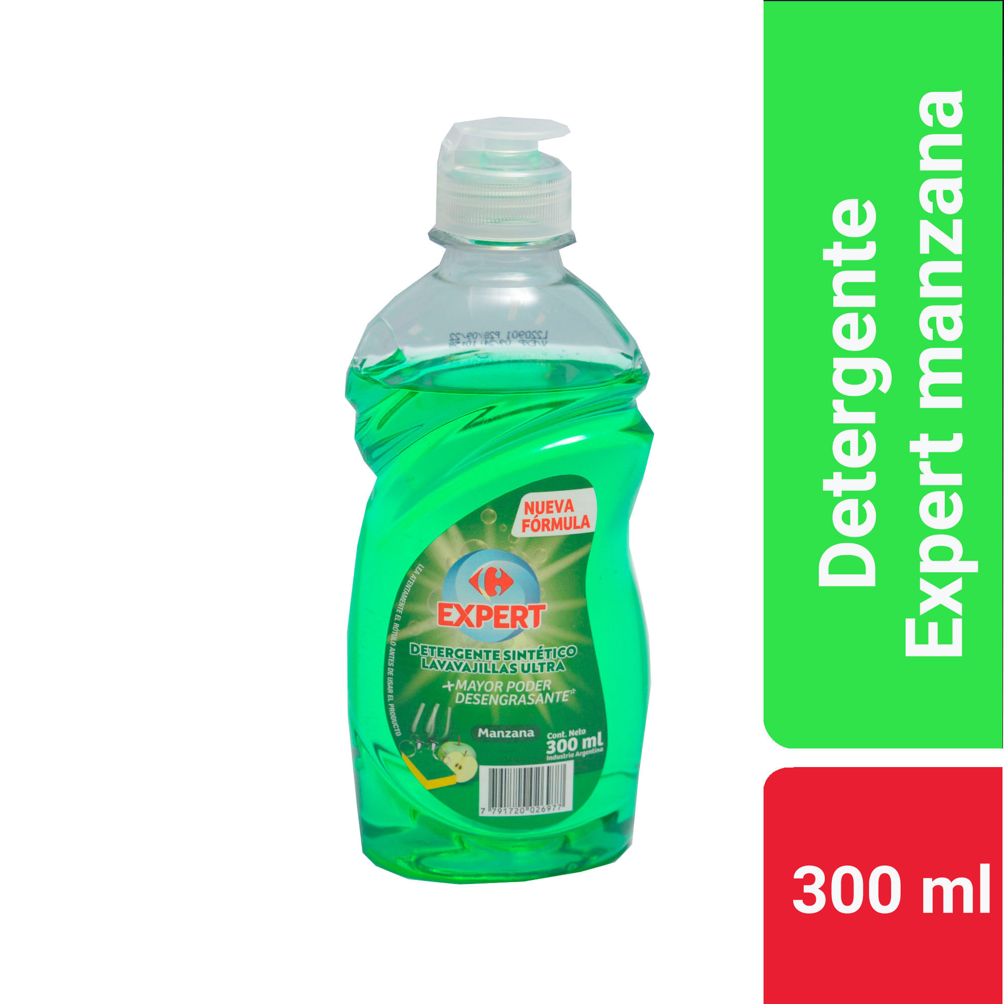 Detergente ultra Carrefour Expert manzana 300 ml