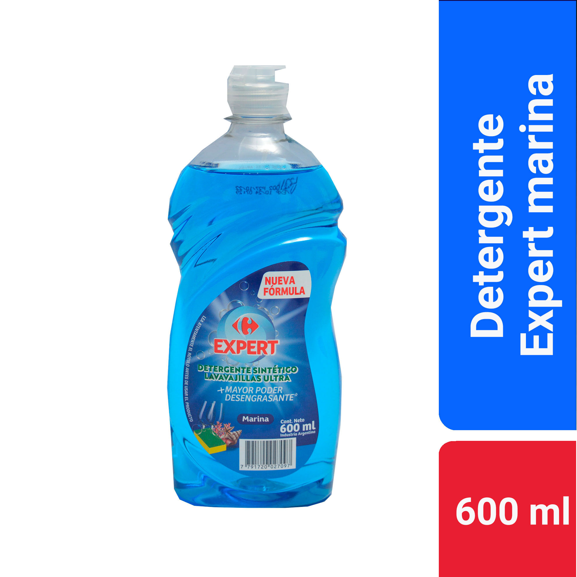 Detergente ultra Carrefour Expert marina 600 ml