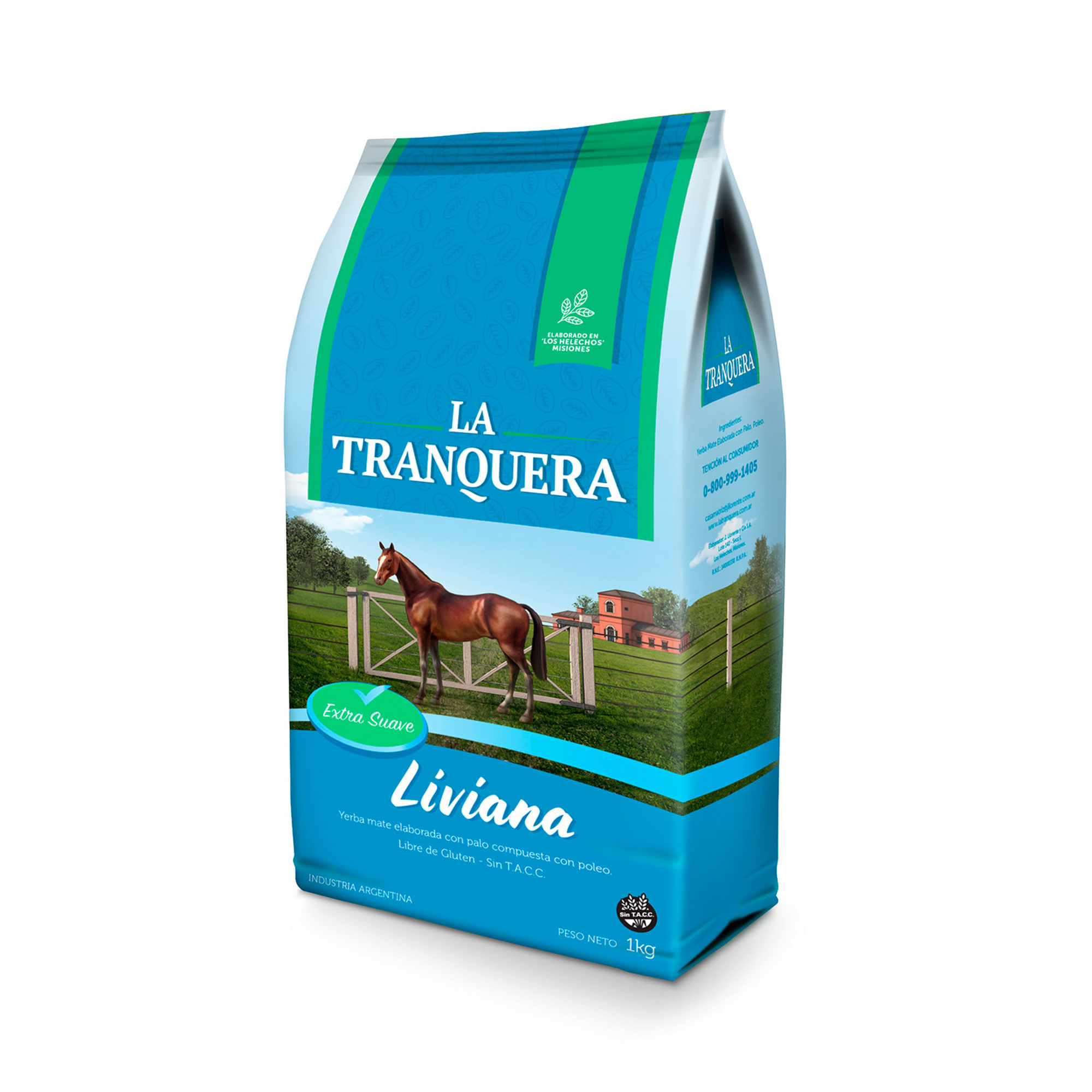 Yerba mate La tranquera liviana 1 kg