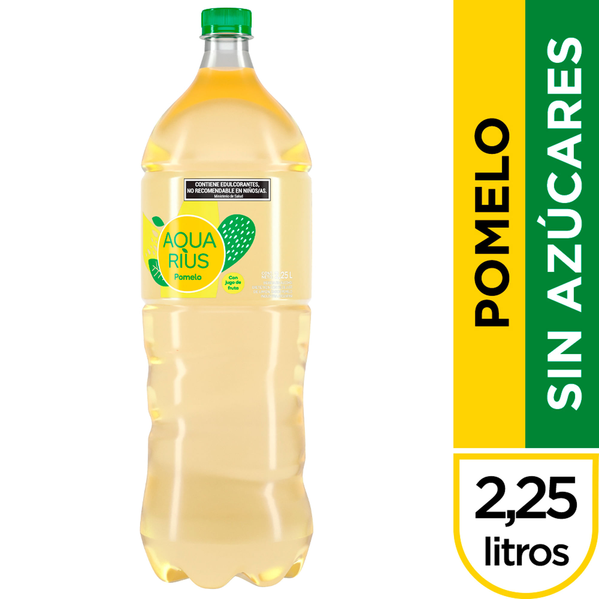 Agua saborizada de pomelo Aquarius sin azúcares 2,25 lts