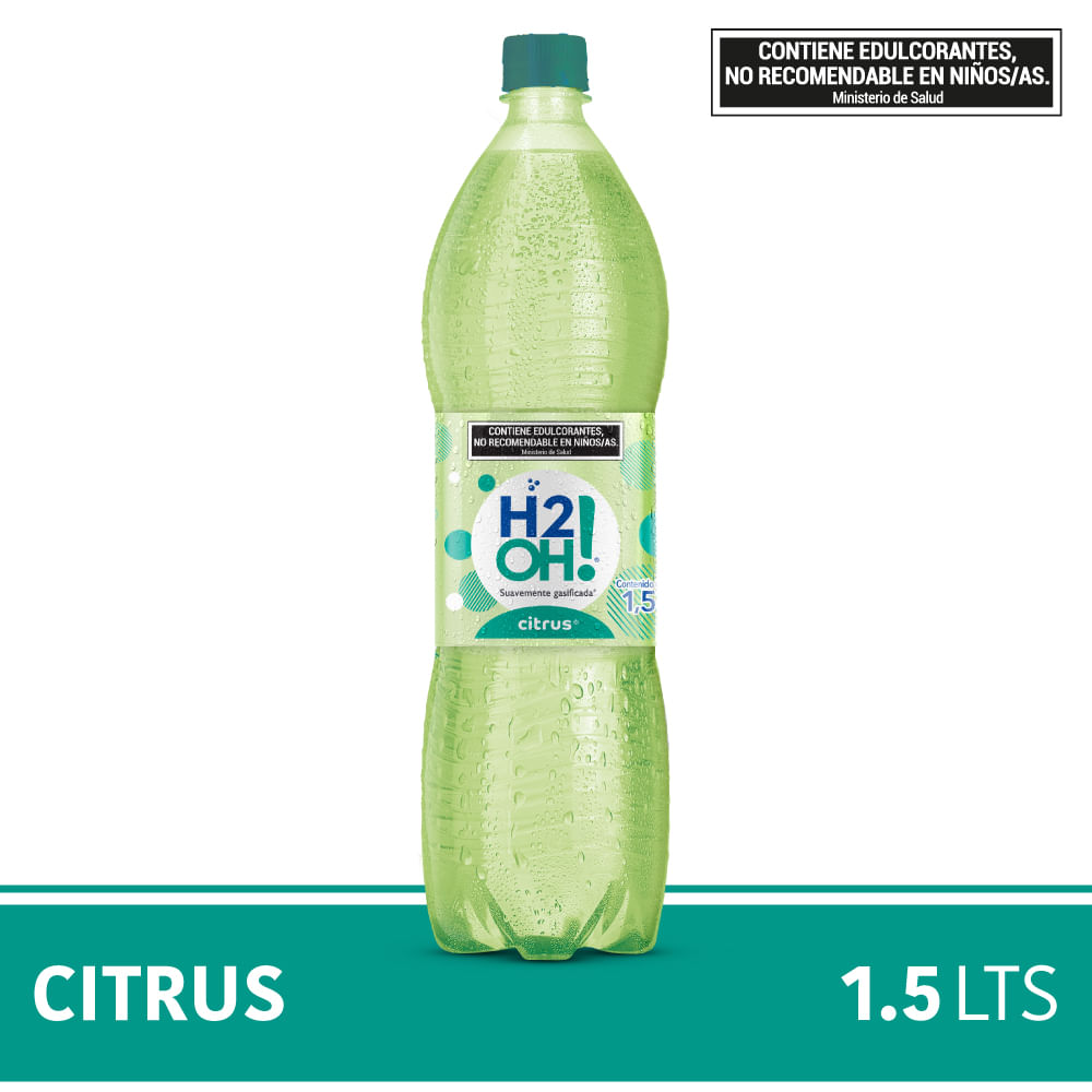 Agua saborizada citrus H2OH con gas 1,5 lts