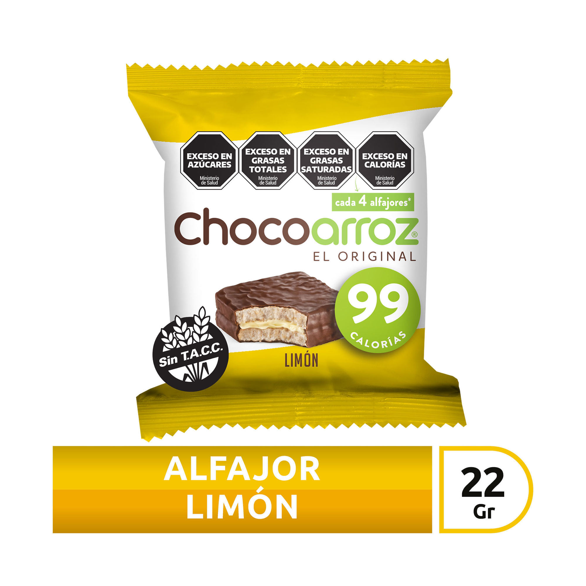 Alfajor arroz limón Chocoarroz 22 g