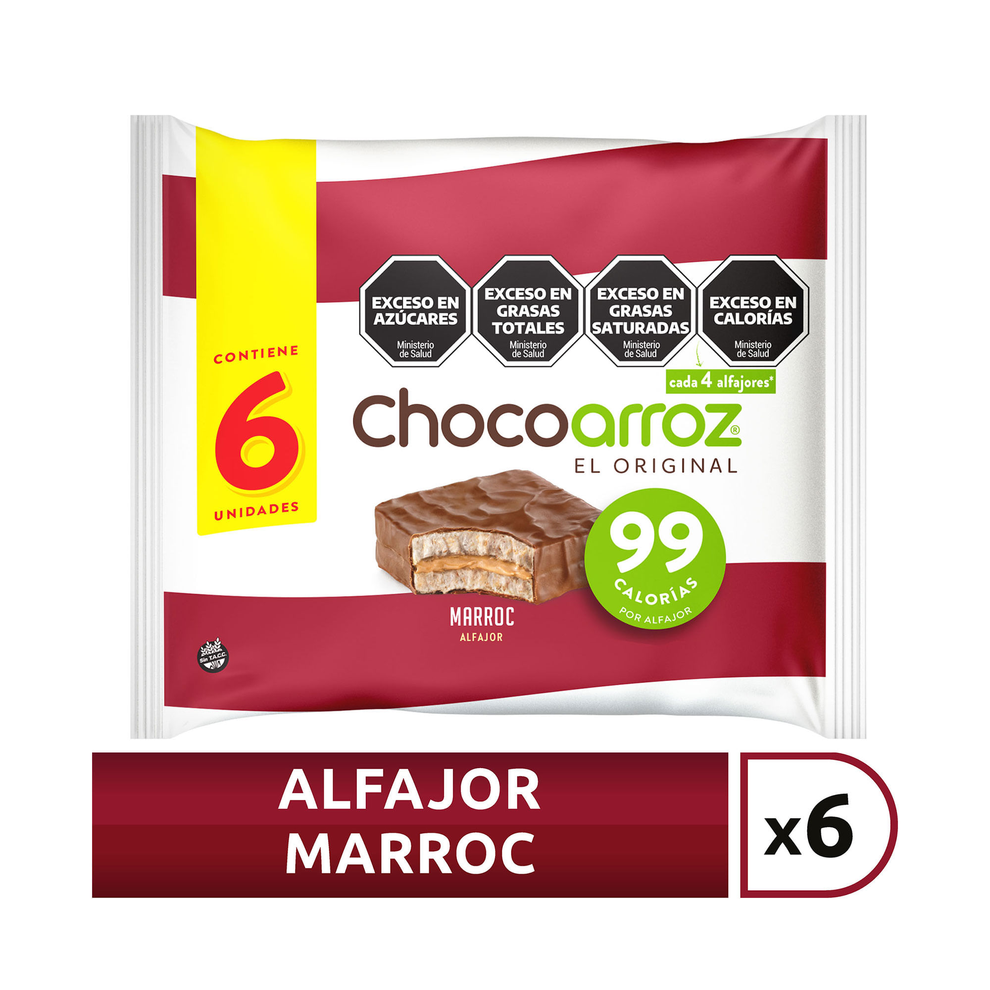 Alfajor arroz marroc Chocoarroz 6 22 g