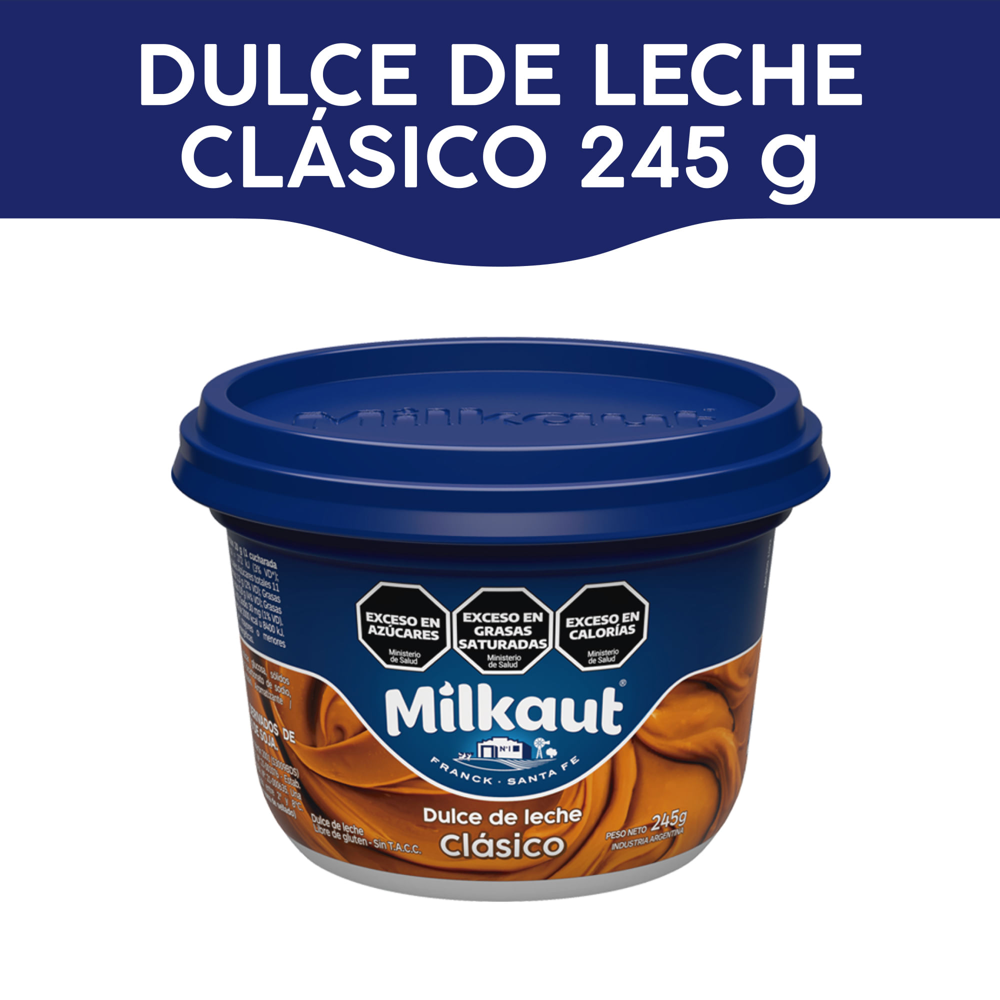 Dulce de leche familiar Milkaut pote 245 g