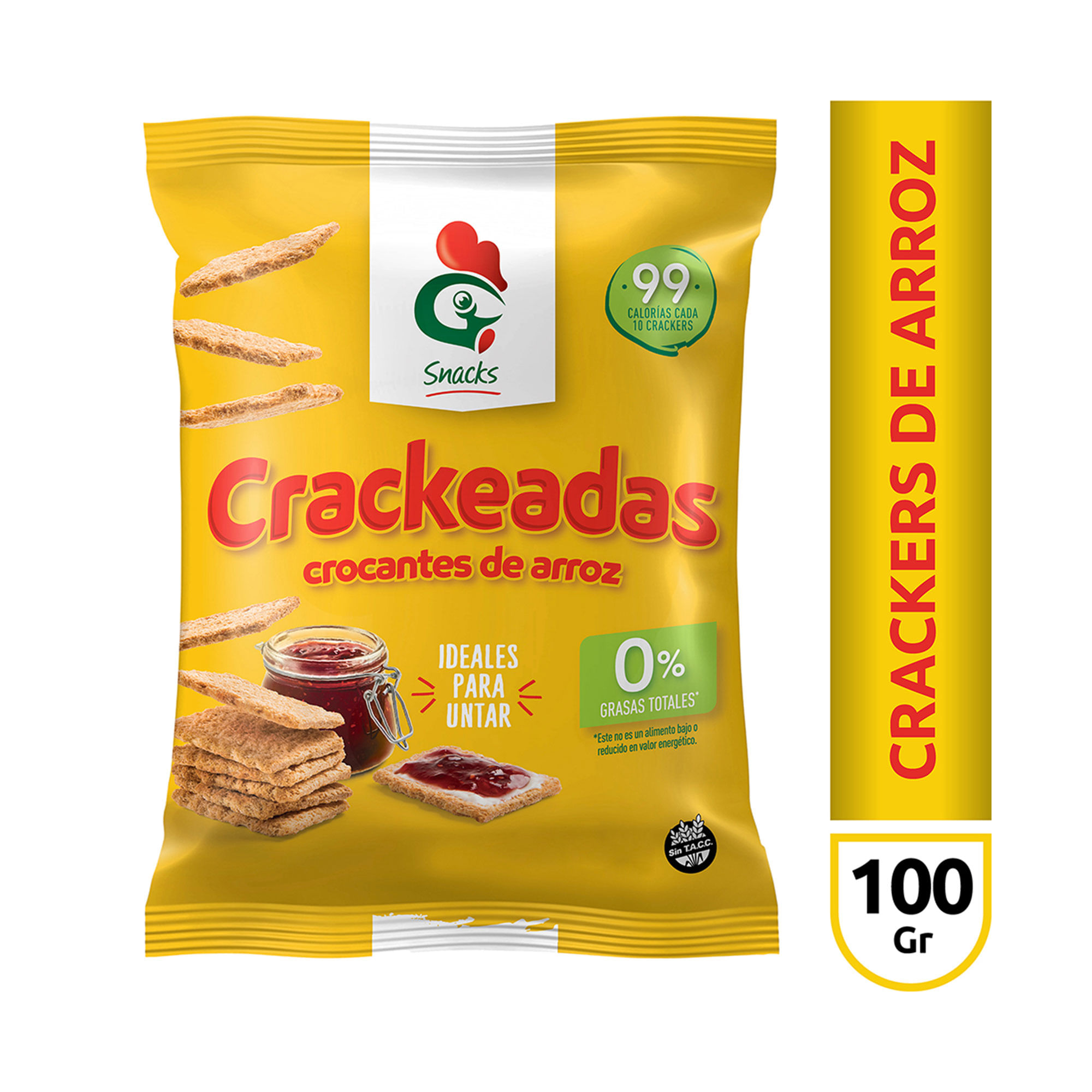 Galletas de arroz Gallo snacks crackeadas 100 g.