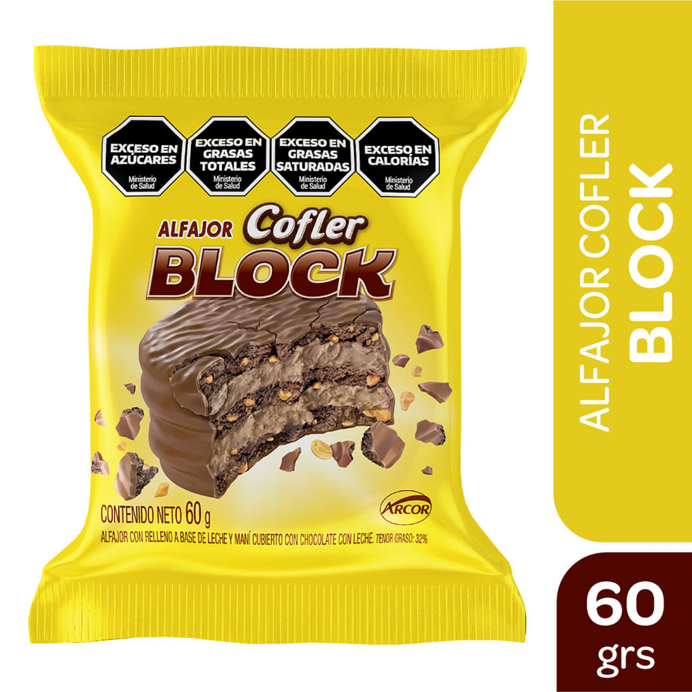 Alfajor negro block Cofler 60 g.