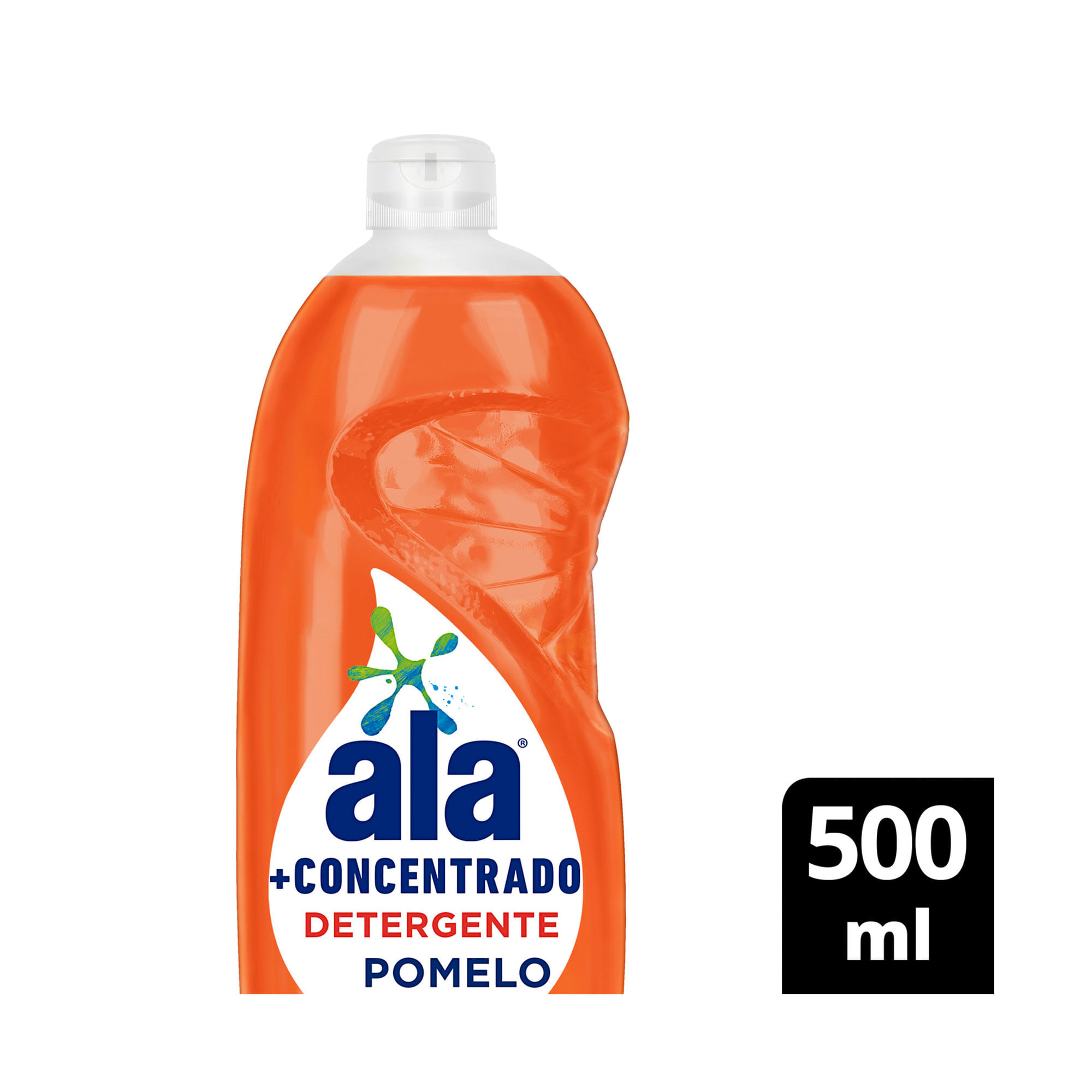 Detergente Líquido Ala + Concentrado Pomelo botella 500 ml