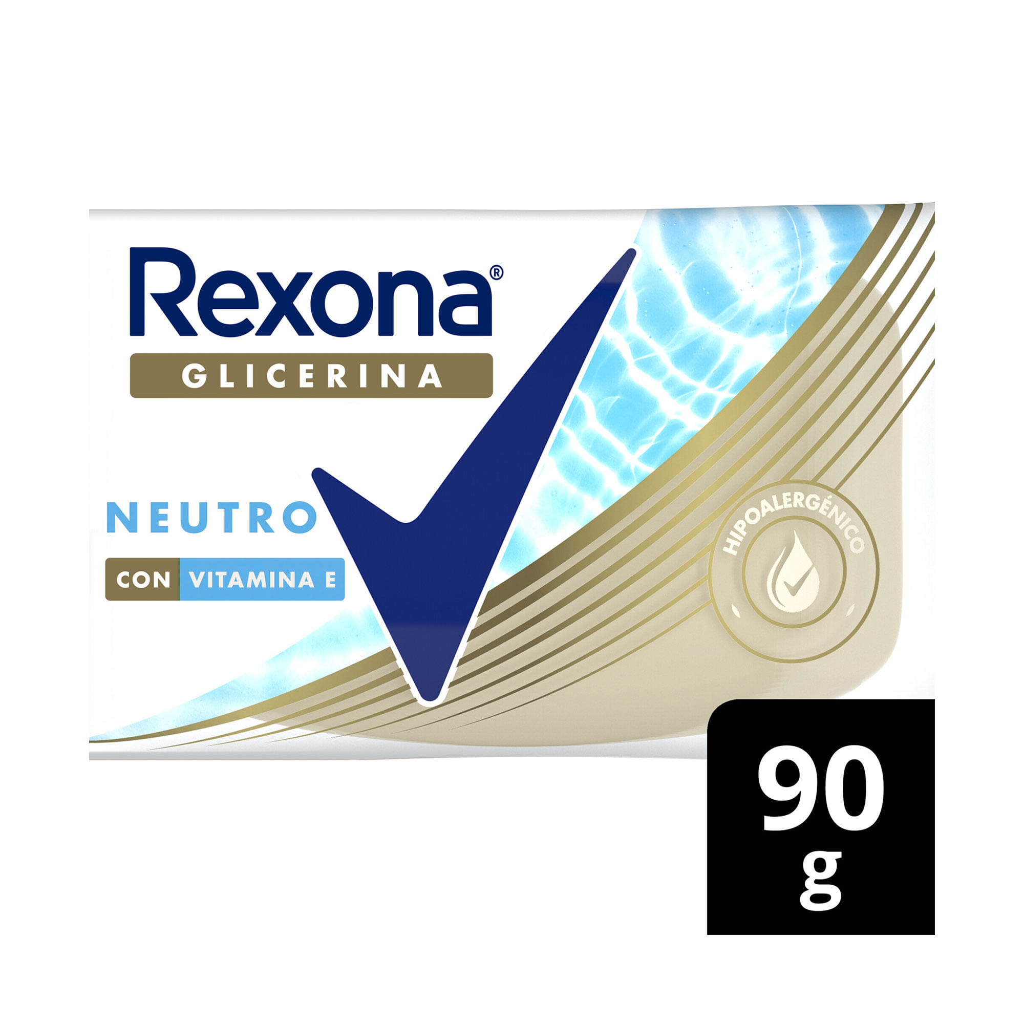Jabón de tocador Rexona gliceina neutro 90 g.