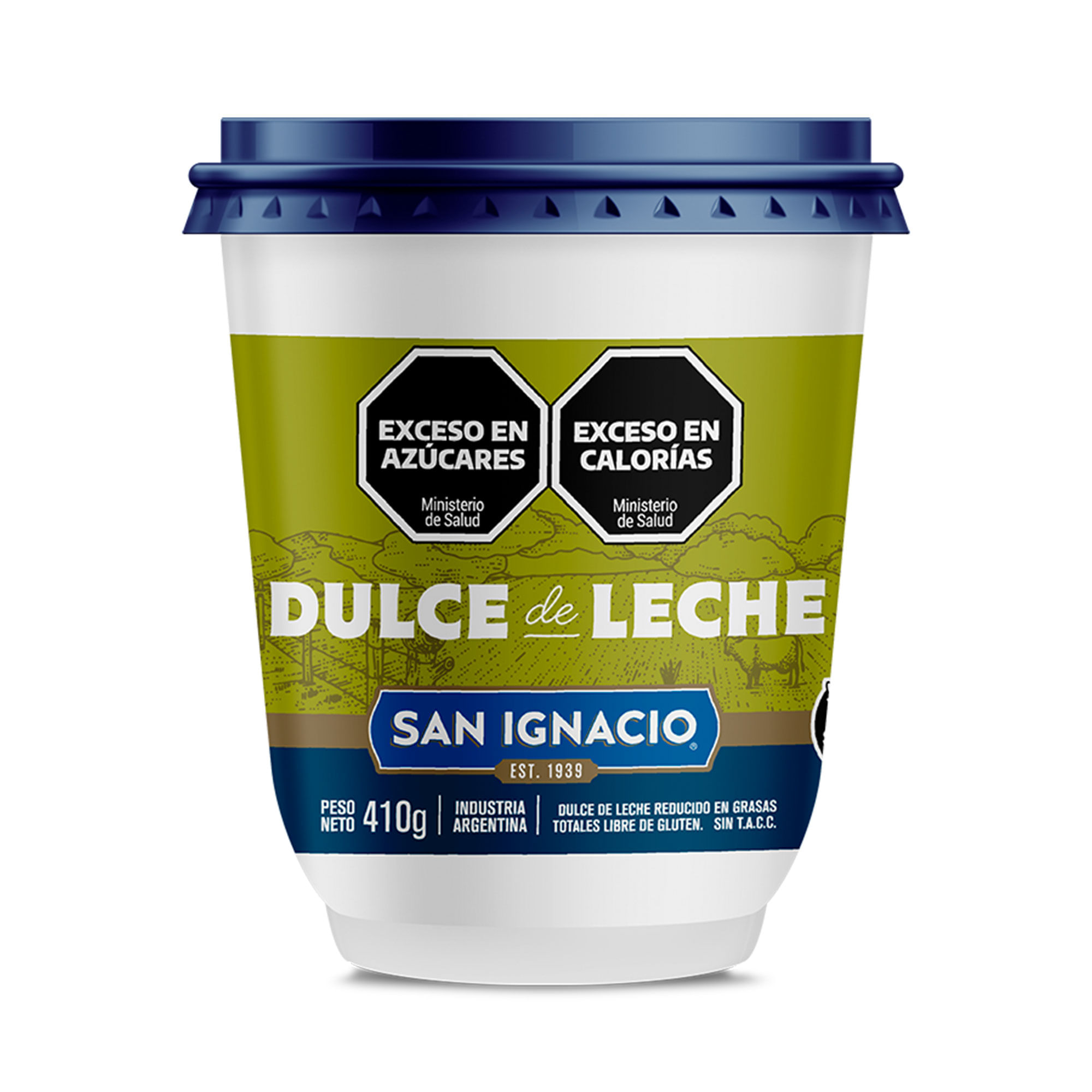 Dulce de leche light San ignacio en pote 410 g.