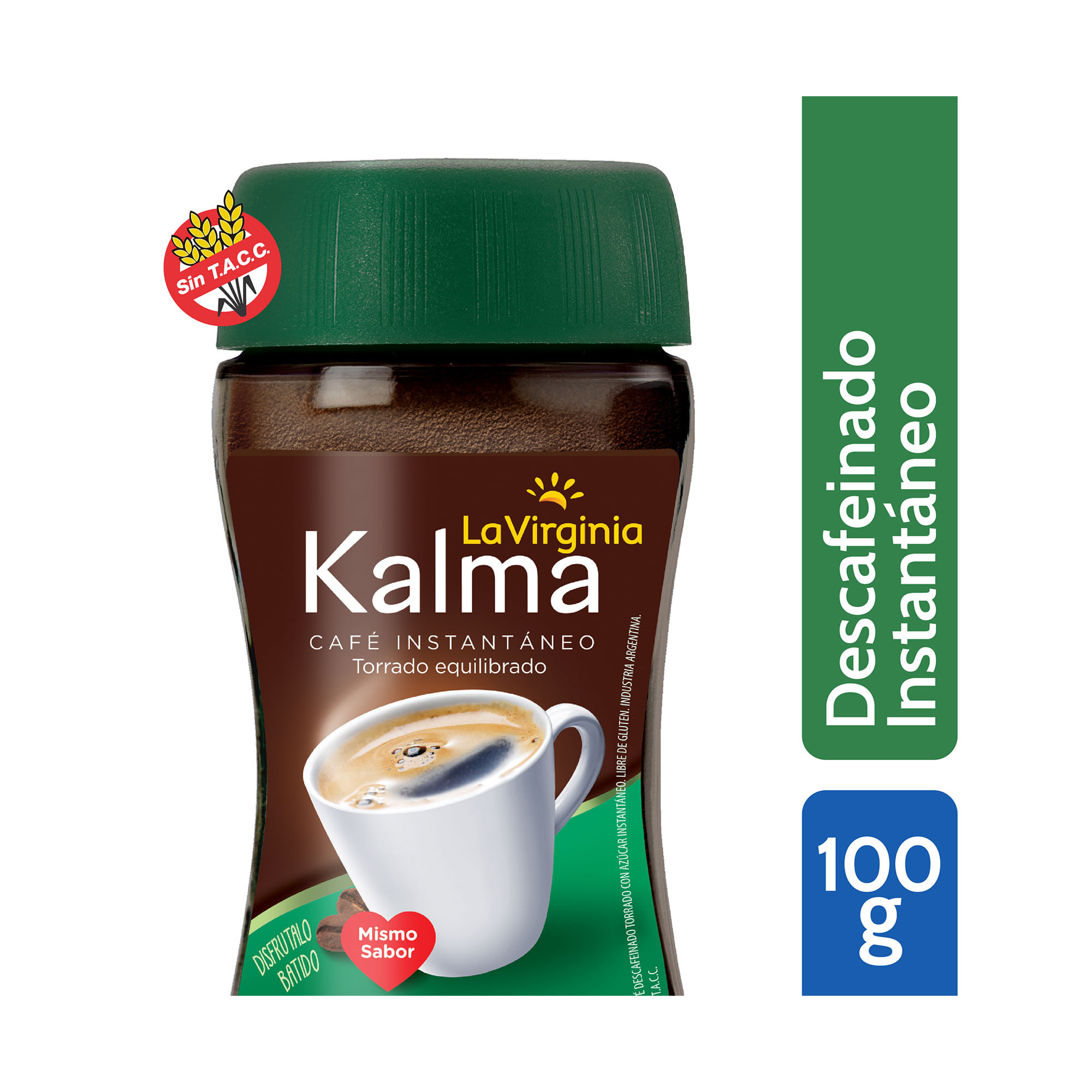 Café instantáneo La Virginia descafeinado kalma 100 g.