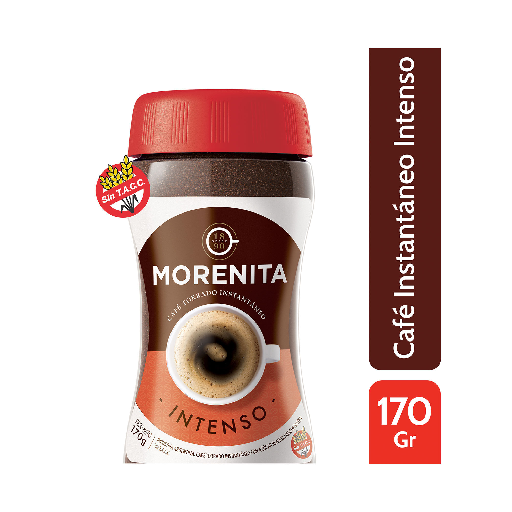 Café instantáneo Morenita frasco 170 g.