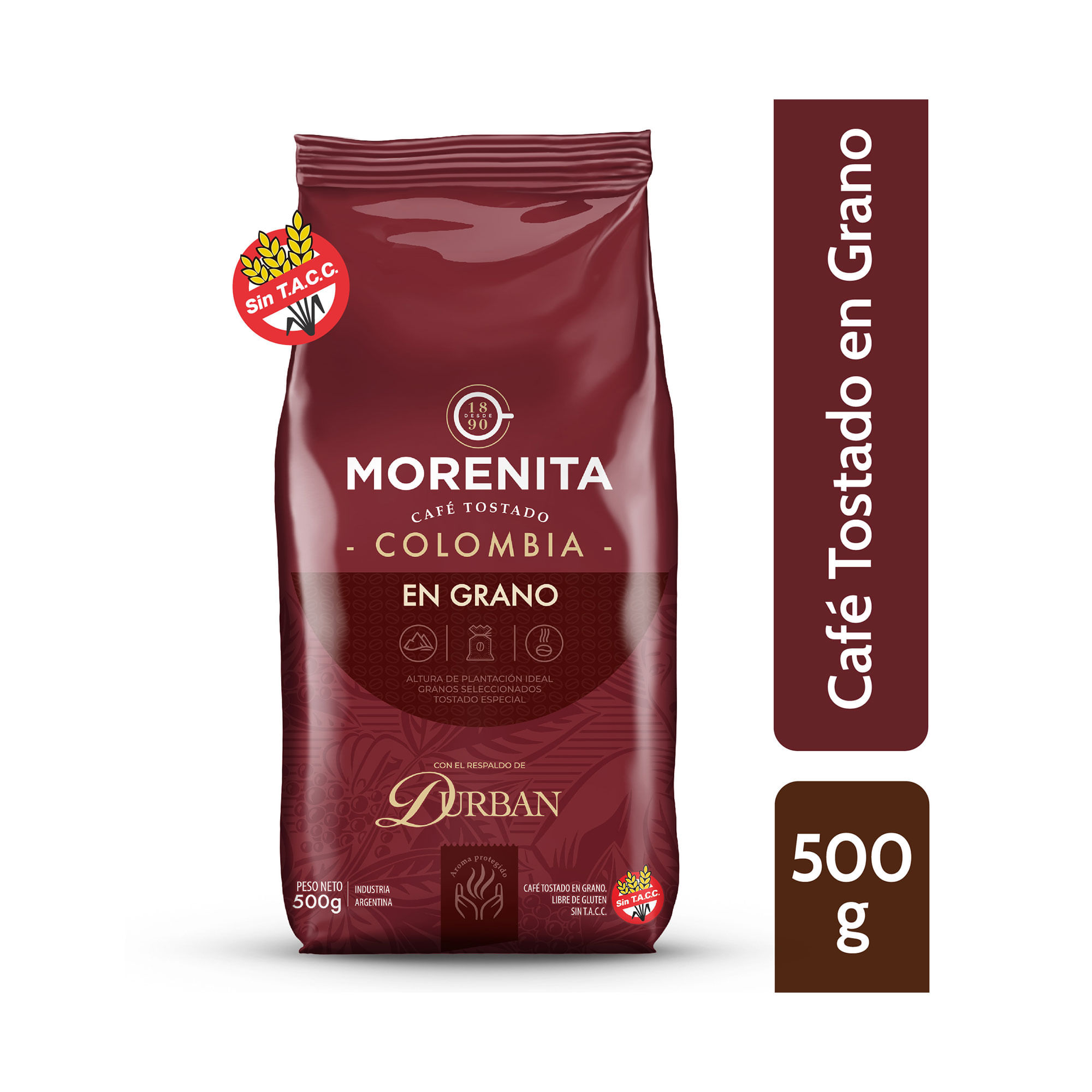 Café en grano Morenita tostado Colombia 500 g.