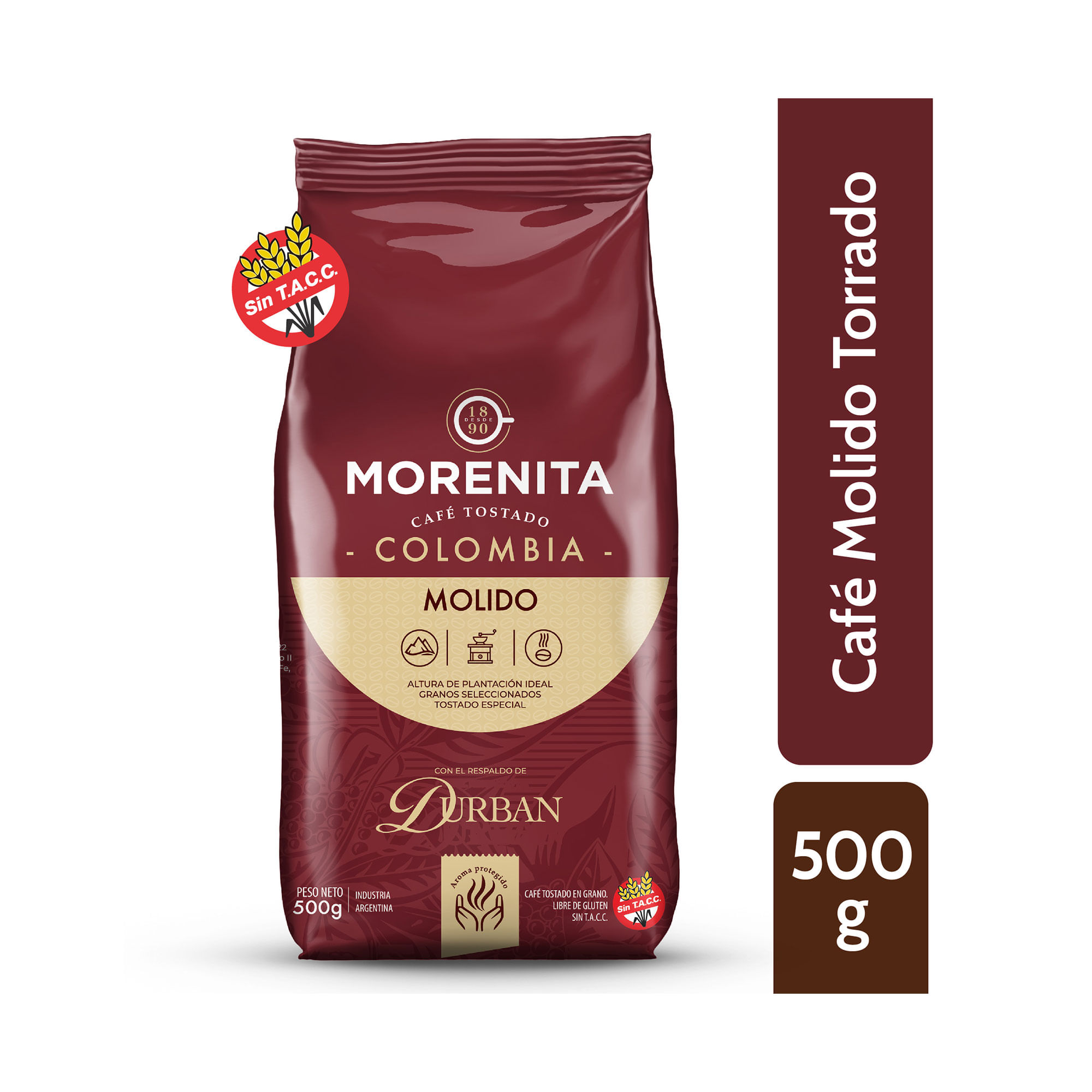 Café molido tostado Colombia Morenita 500 grs