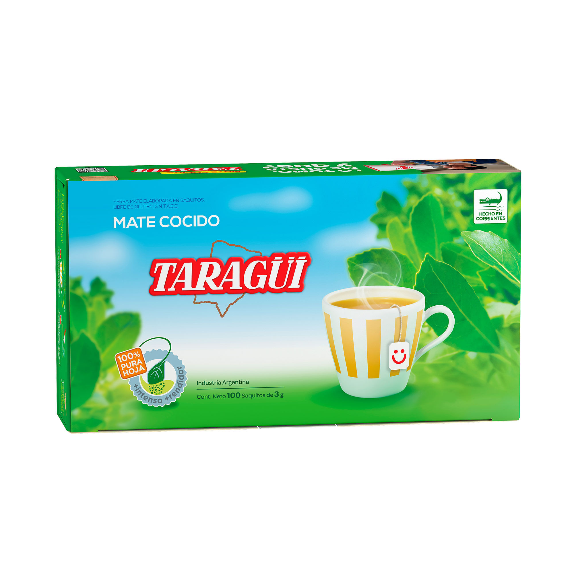 Mate cocido saquitos diamantados Taragüi x 100 uni