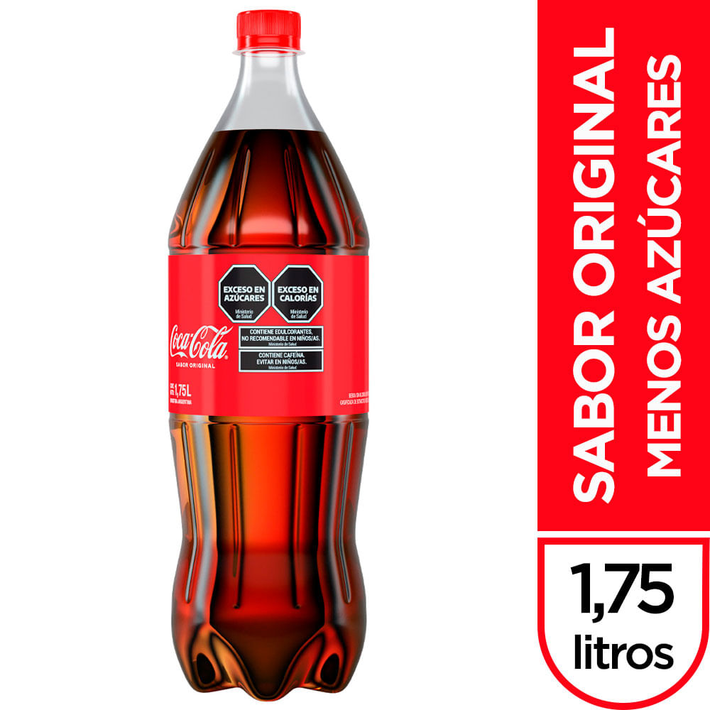 Gaseosa cola Coca Cola sabor original 1,75 lts