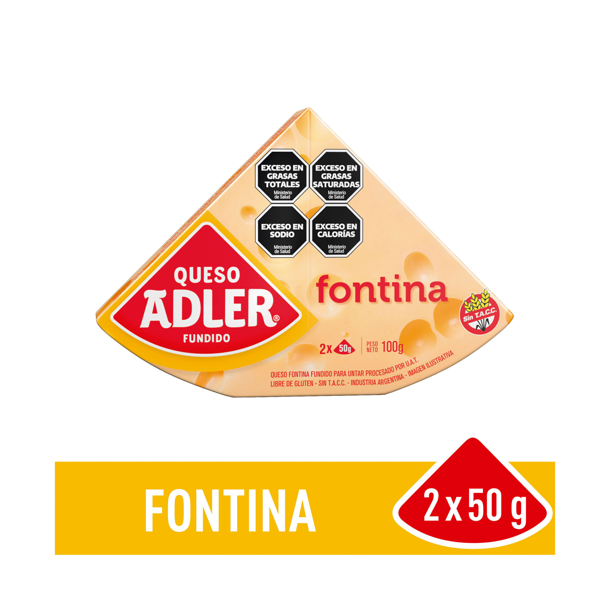 Queso fundido Adler fontina 100 g