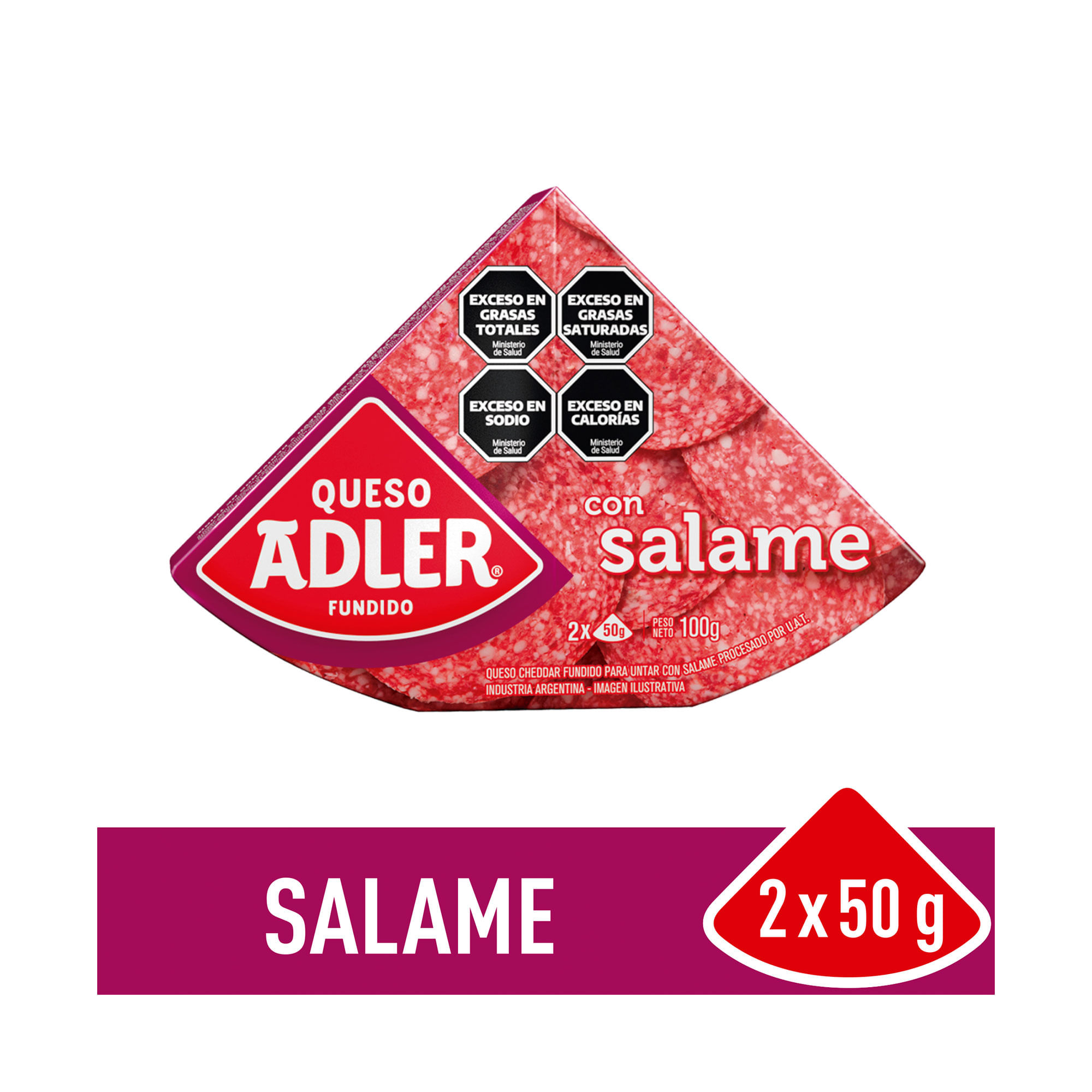 Queso fundido Adler salame 100 g