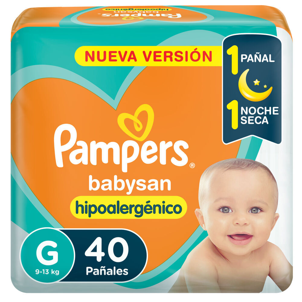 Pañales talle G Pampers babysan 40 uni