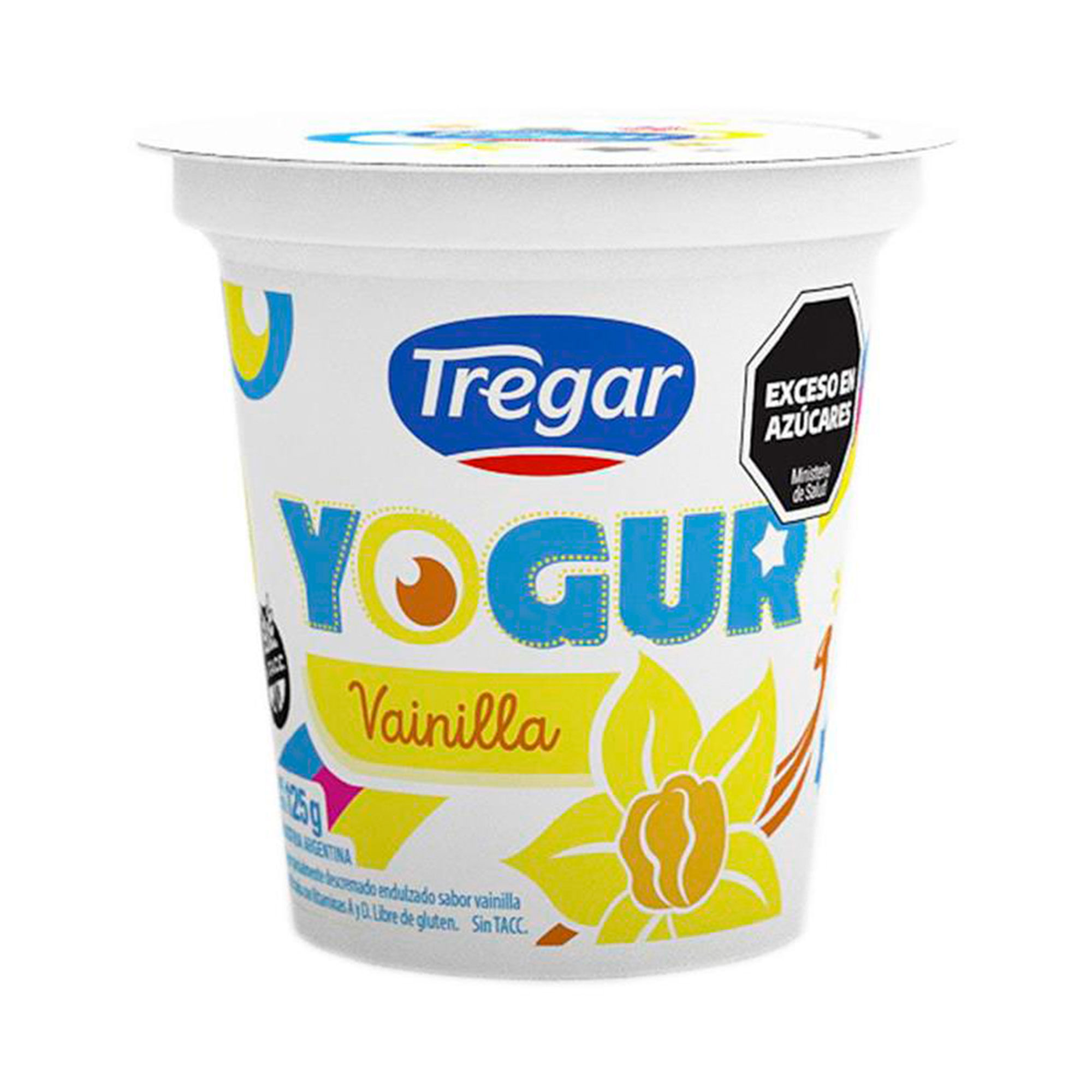 Yogur entero Tregar de vainilla 125 g.