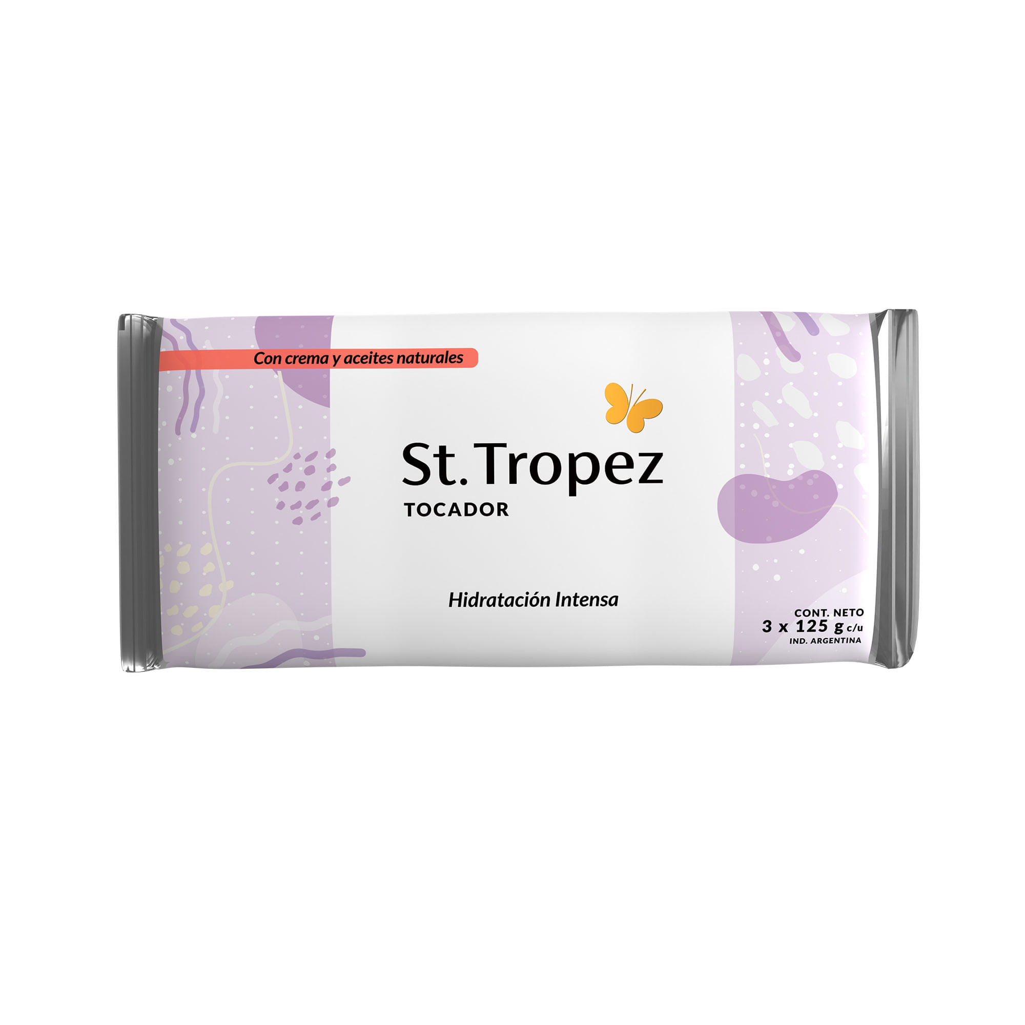Jabón tocador St tropez hidratación int x3 125 g.