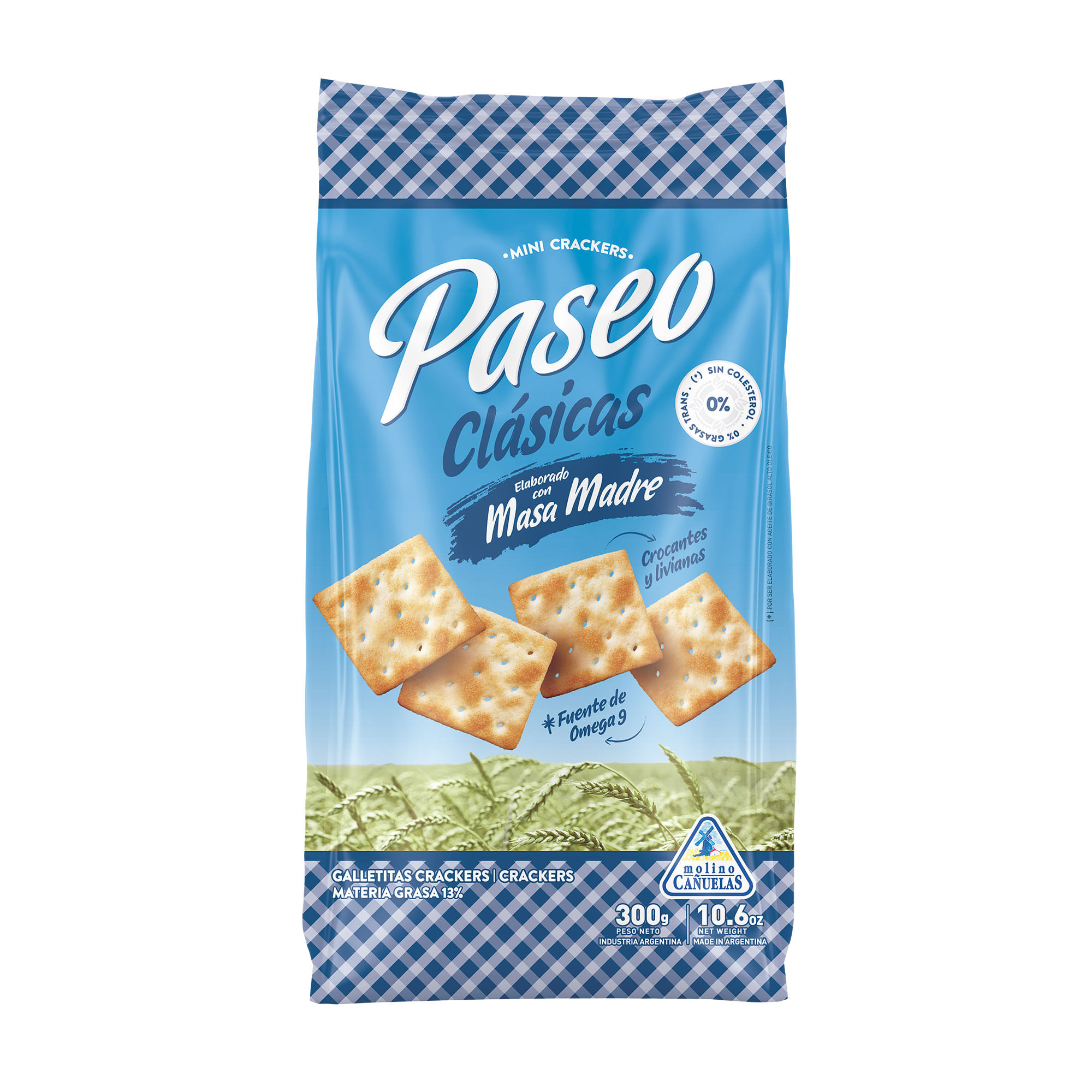 Galletitas mini crackers Paseo 300 g.