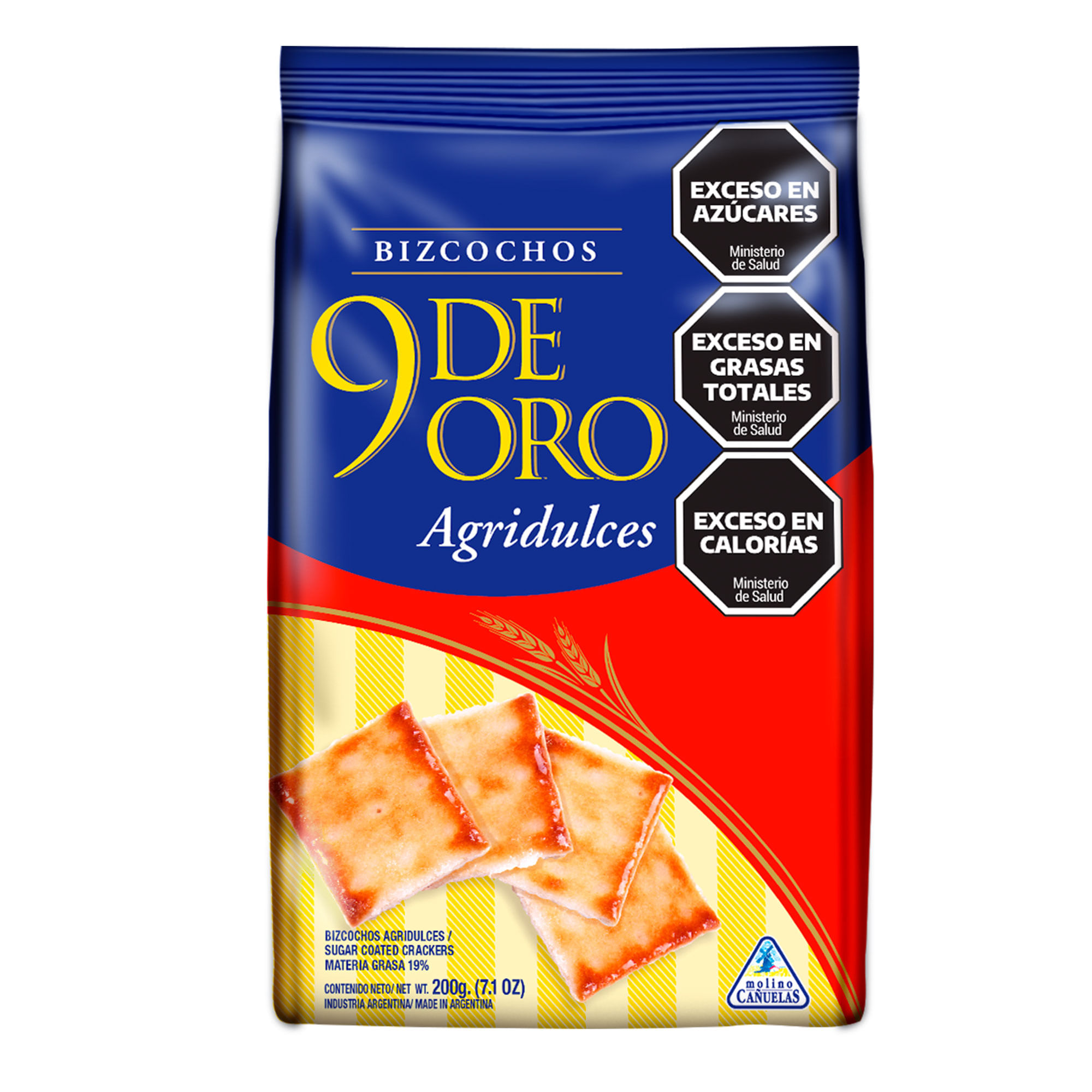 Bizcochos 9 de Oro agridulces 200 g.