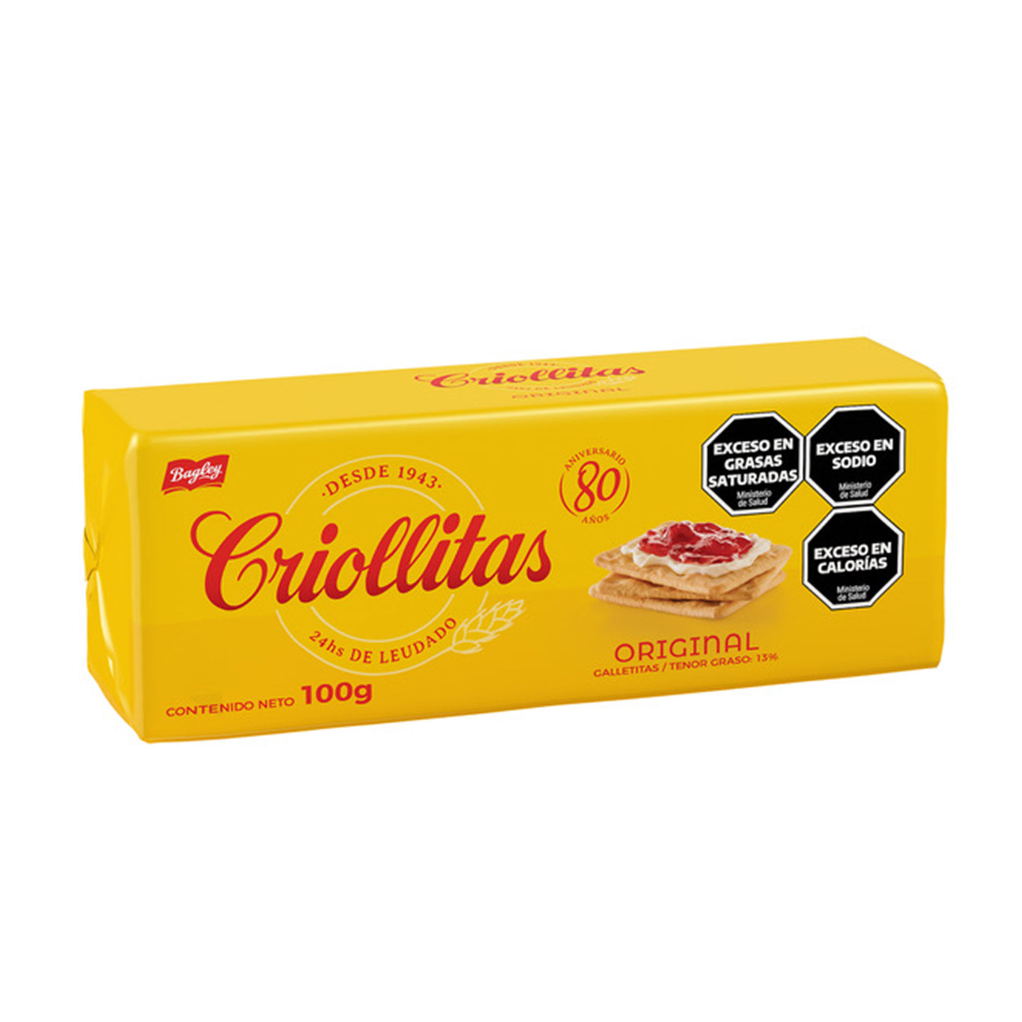 Galletitas crackers Criollitas 100 g.