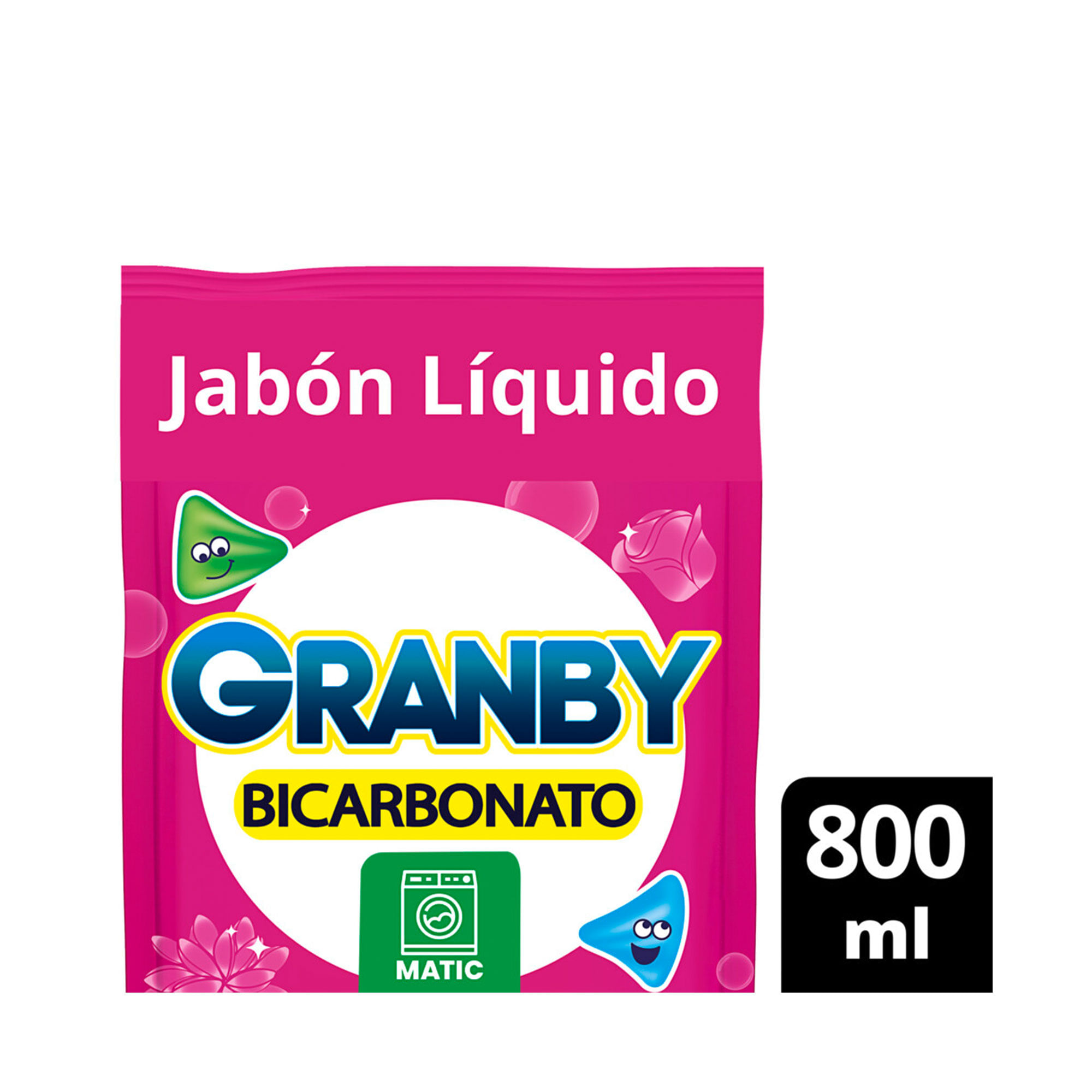 Jabón líquido para ropa Granby matic rosas 800 ml