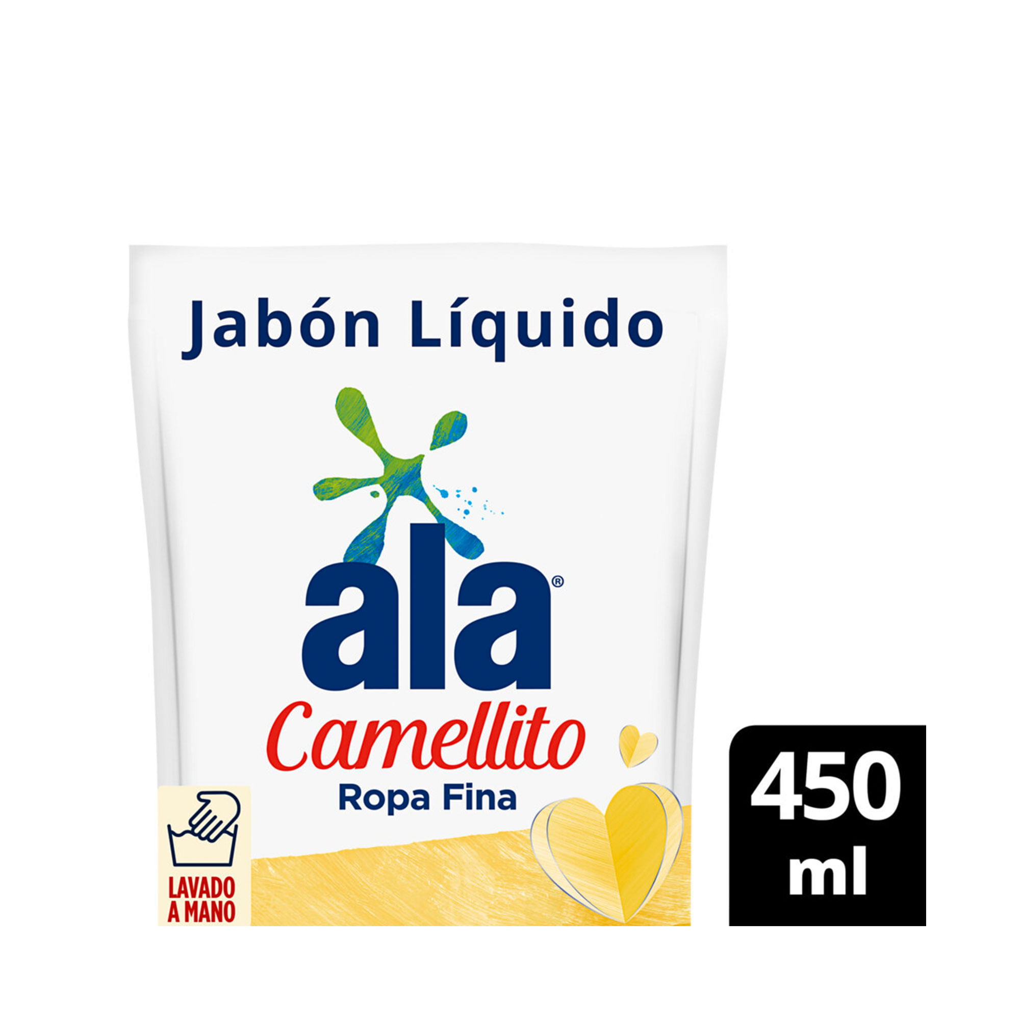 Jabón Liquido Lavado a Mano Ala Camellito Hipoalergénico Doypack 450 ml
