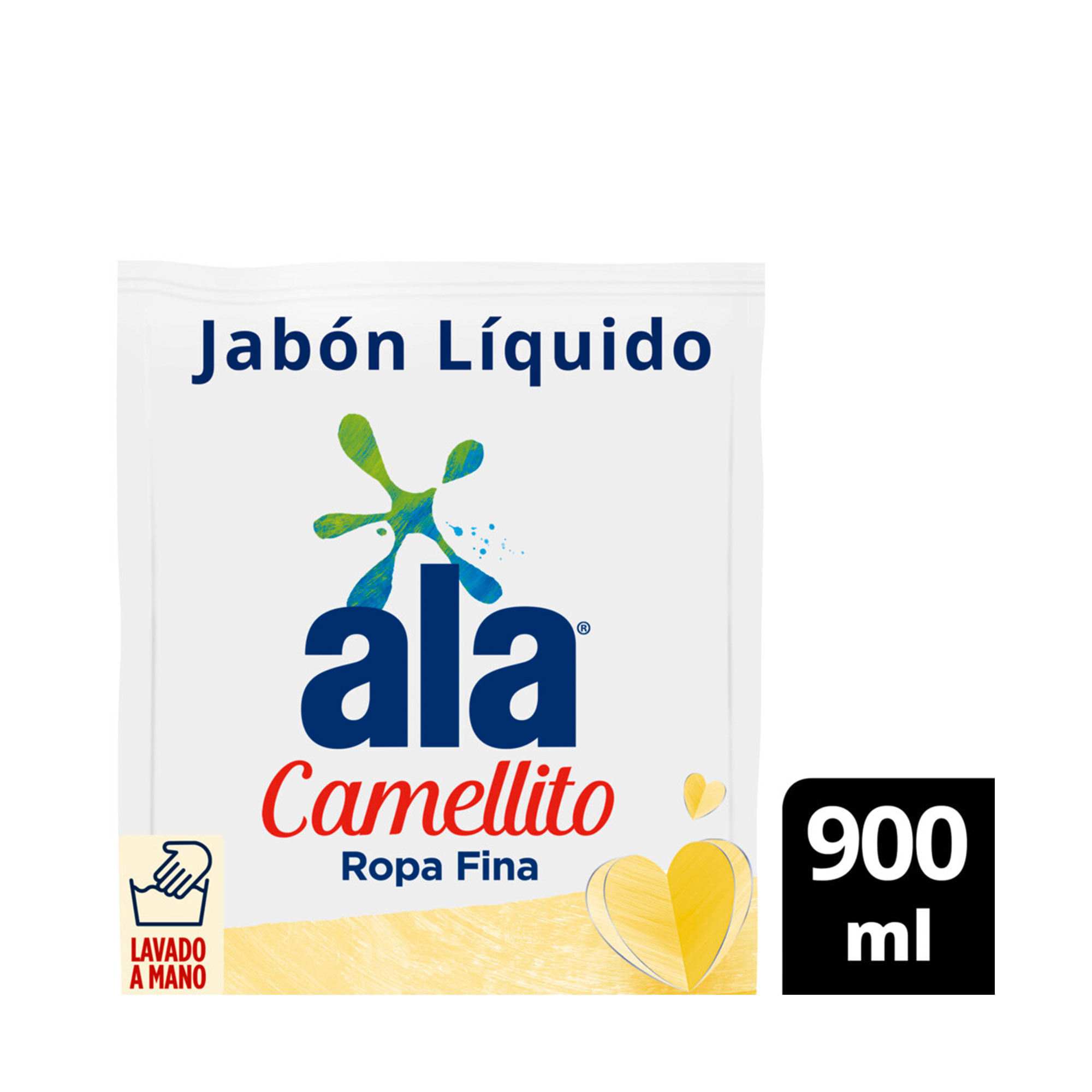 Jabón Líquido Lavado a Mano Ala Camellito Hipoalergénico Doypack 900 ml