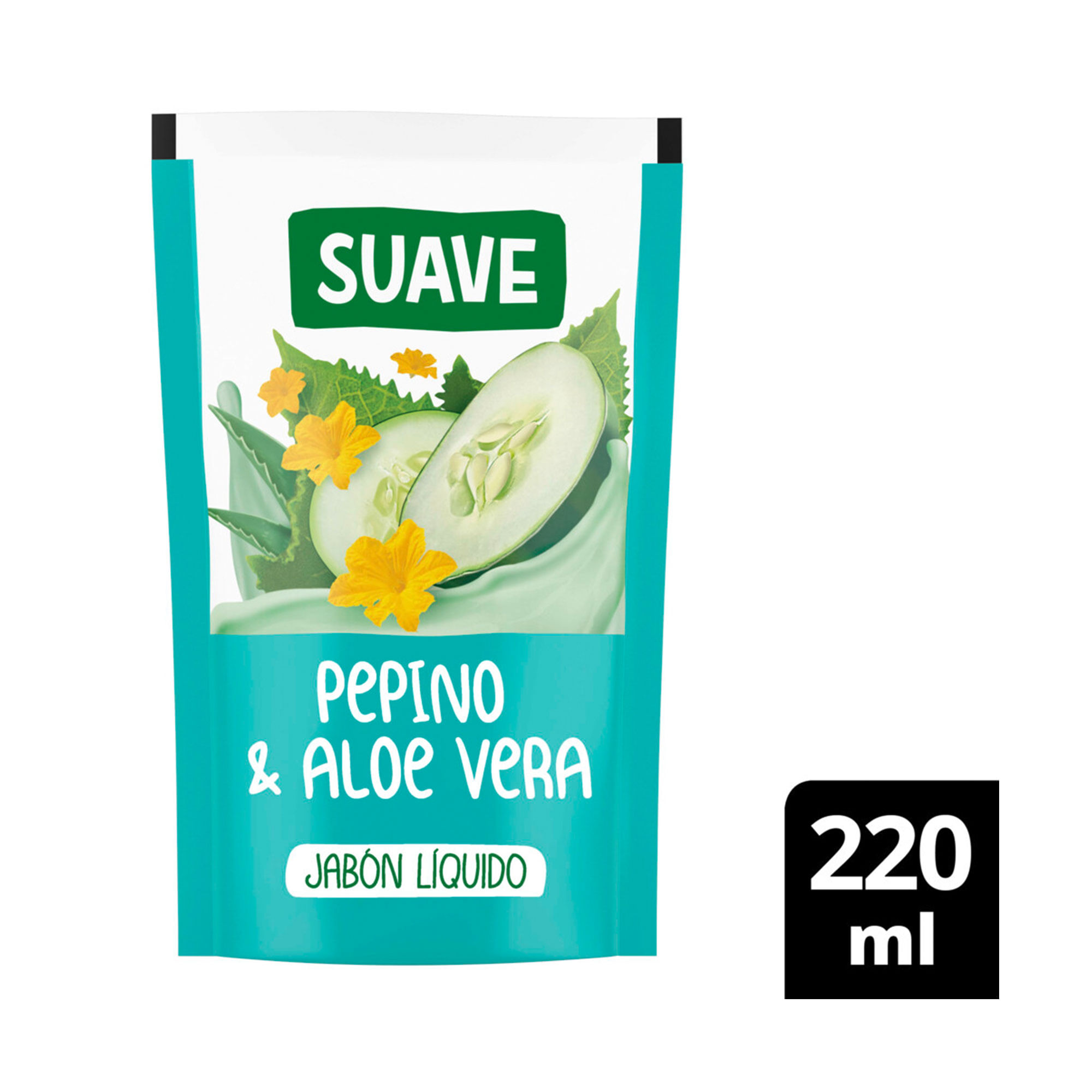 Jabón líquido Suave rep pepino aloe 220 cc