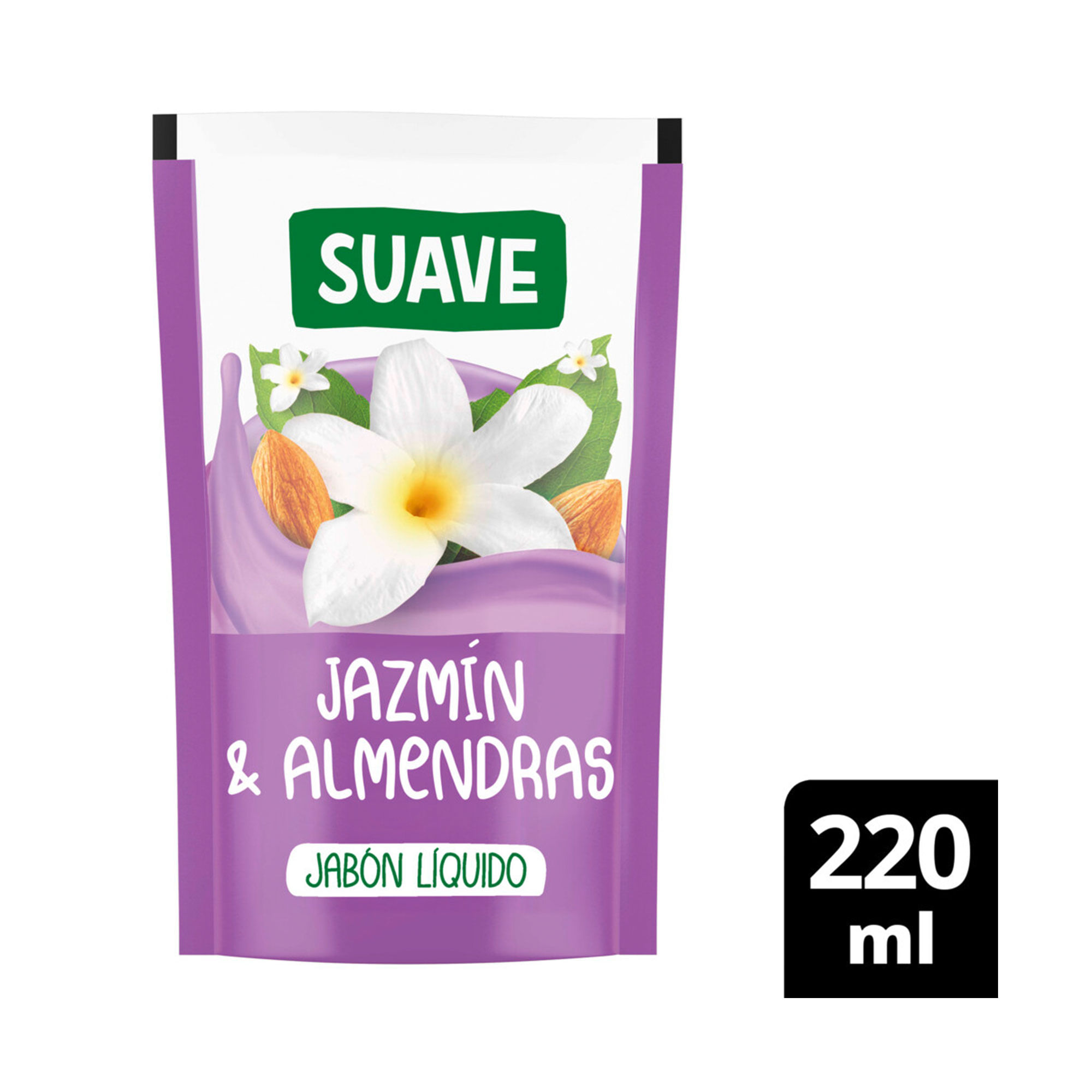 Jabón líquido Suave rep jazmin y almendras 220 cc