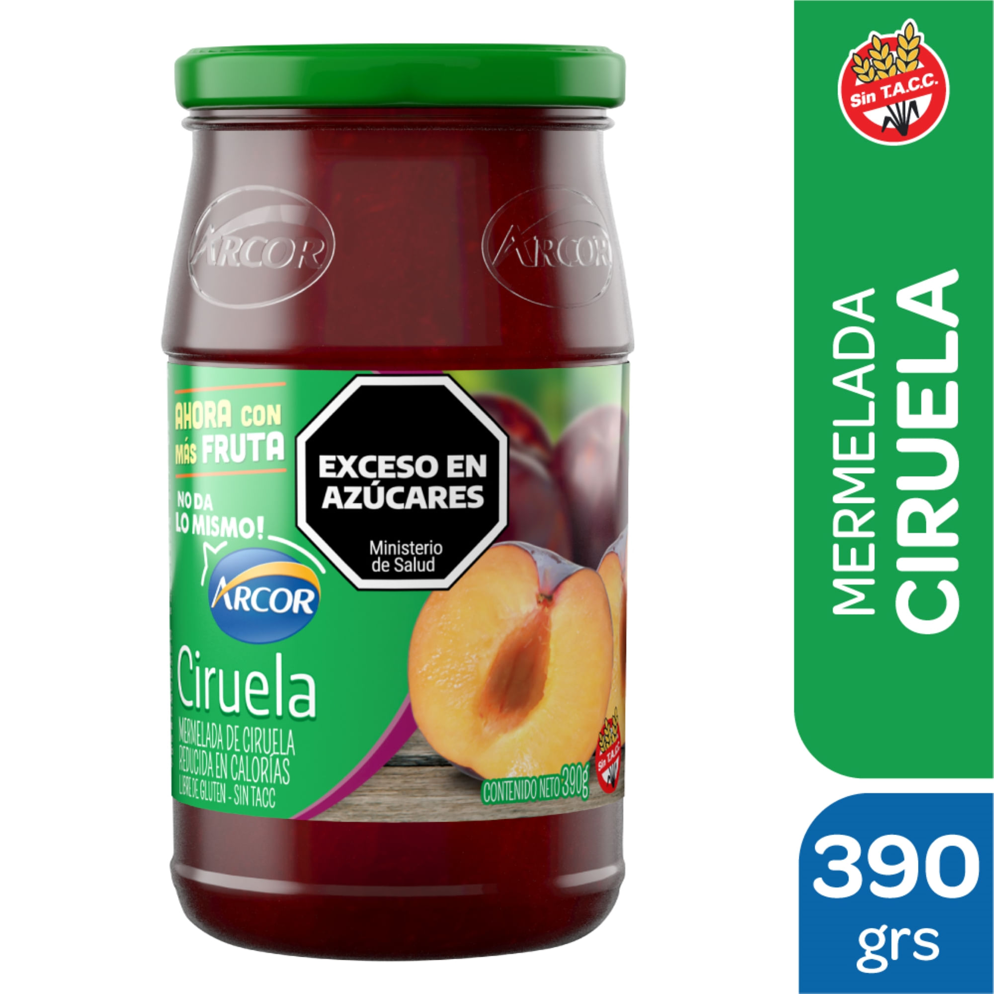 Mermelada Arcor ciruela light 390 g.