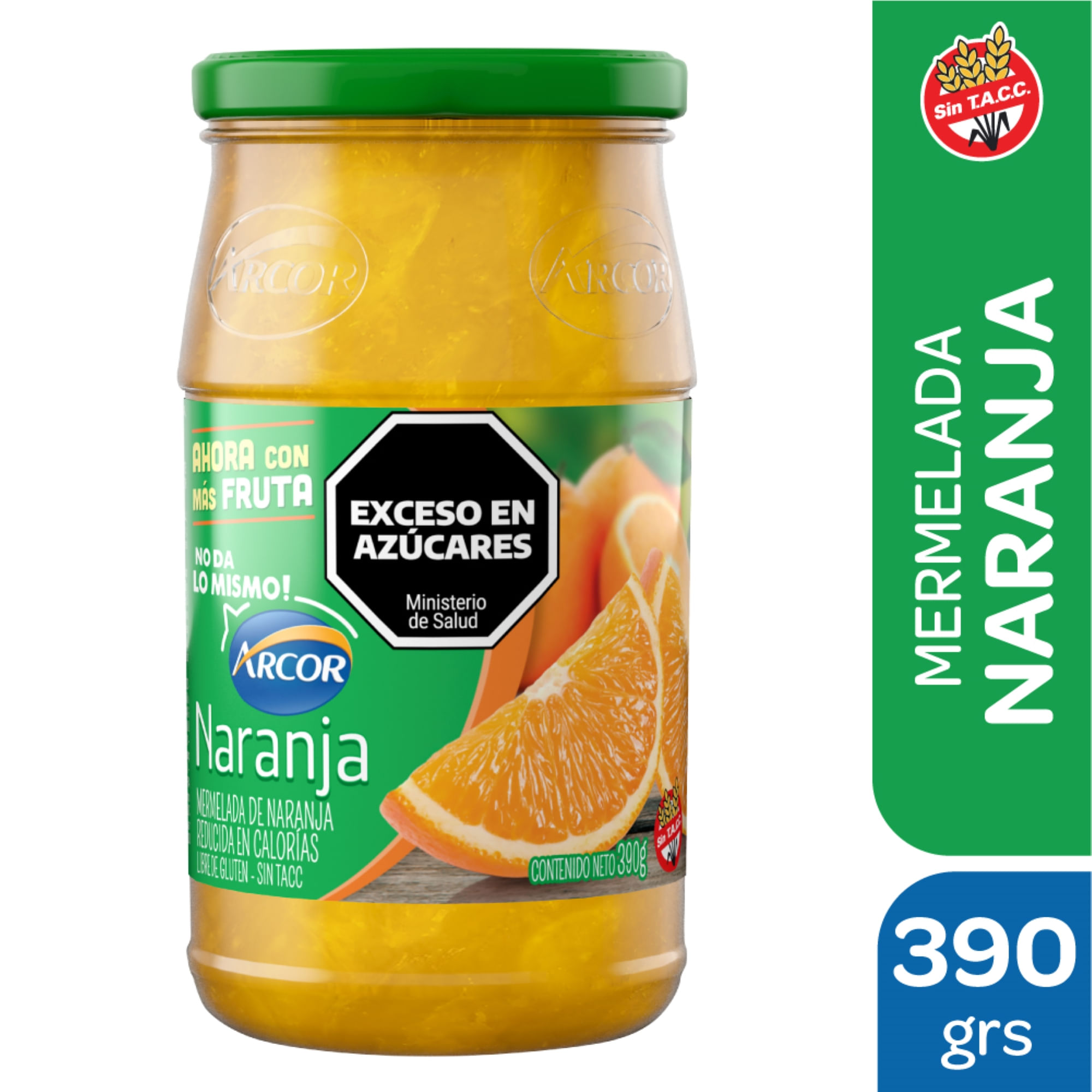 Mermelada light Arcor naranja 390 g.