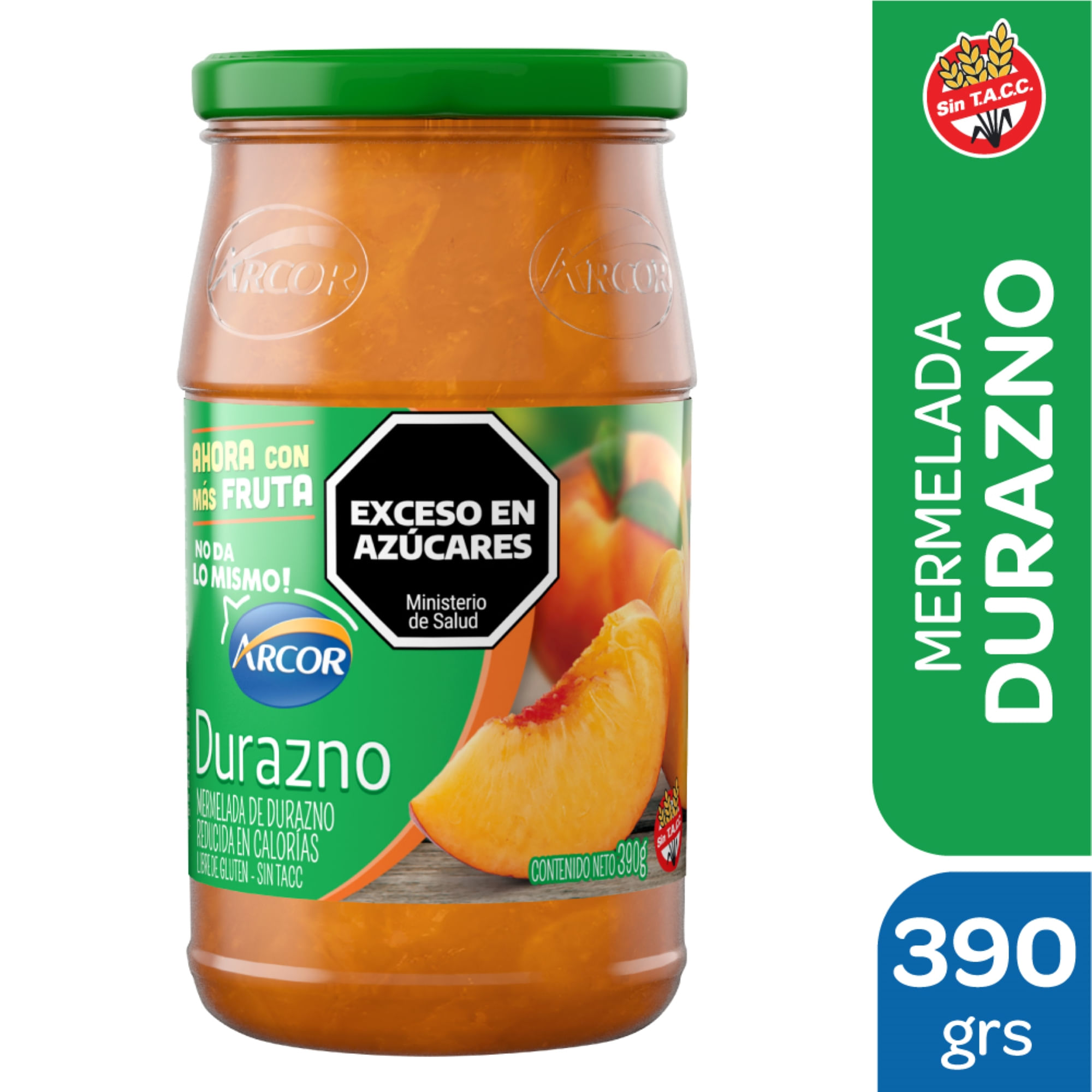 Mermelada light de durazno Arcor 390 grs