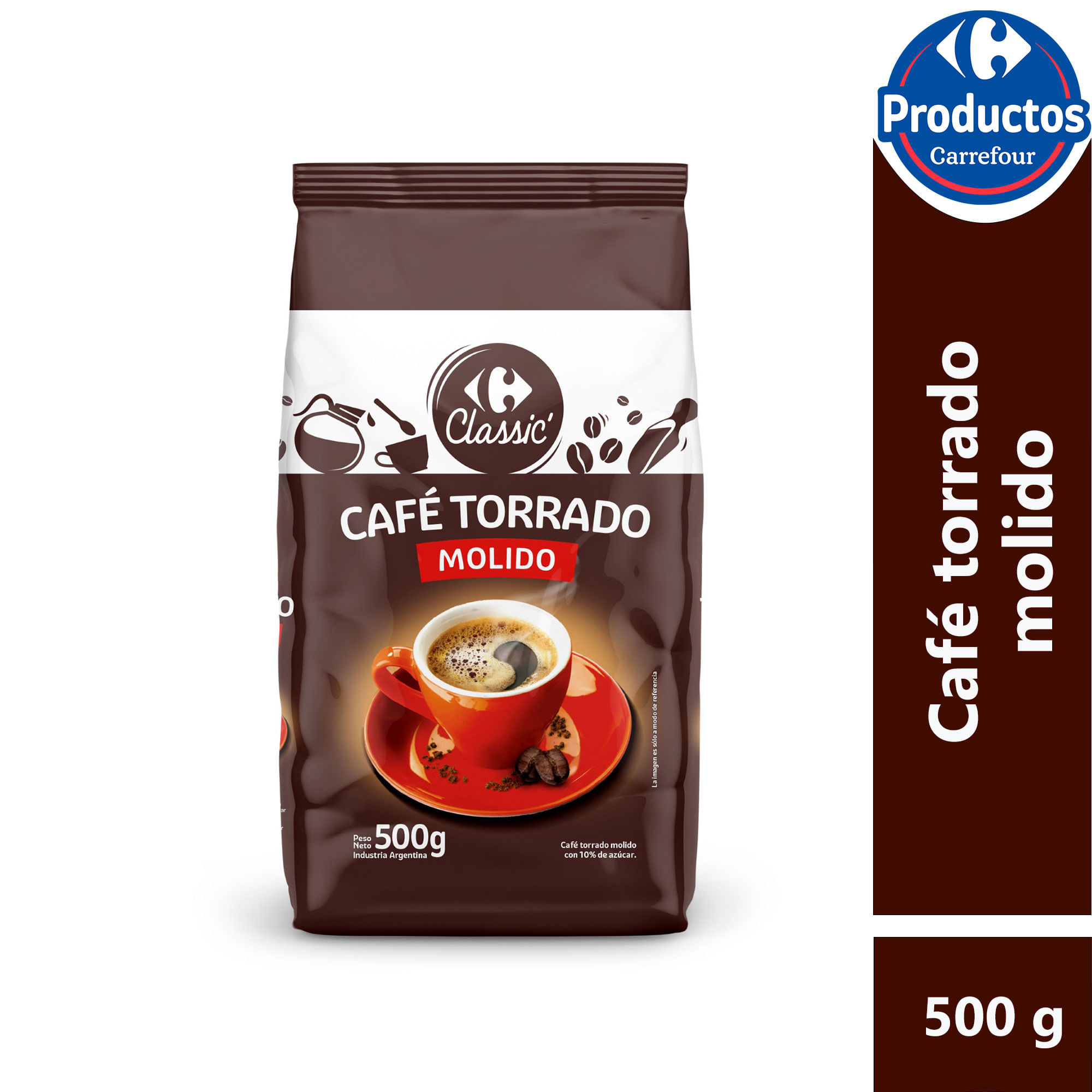 Café molido torrado Carrefour Classic 500 grs