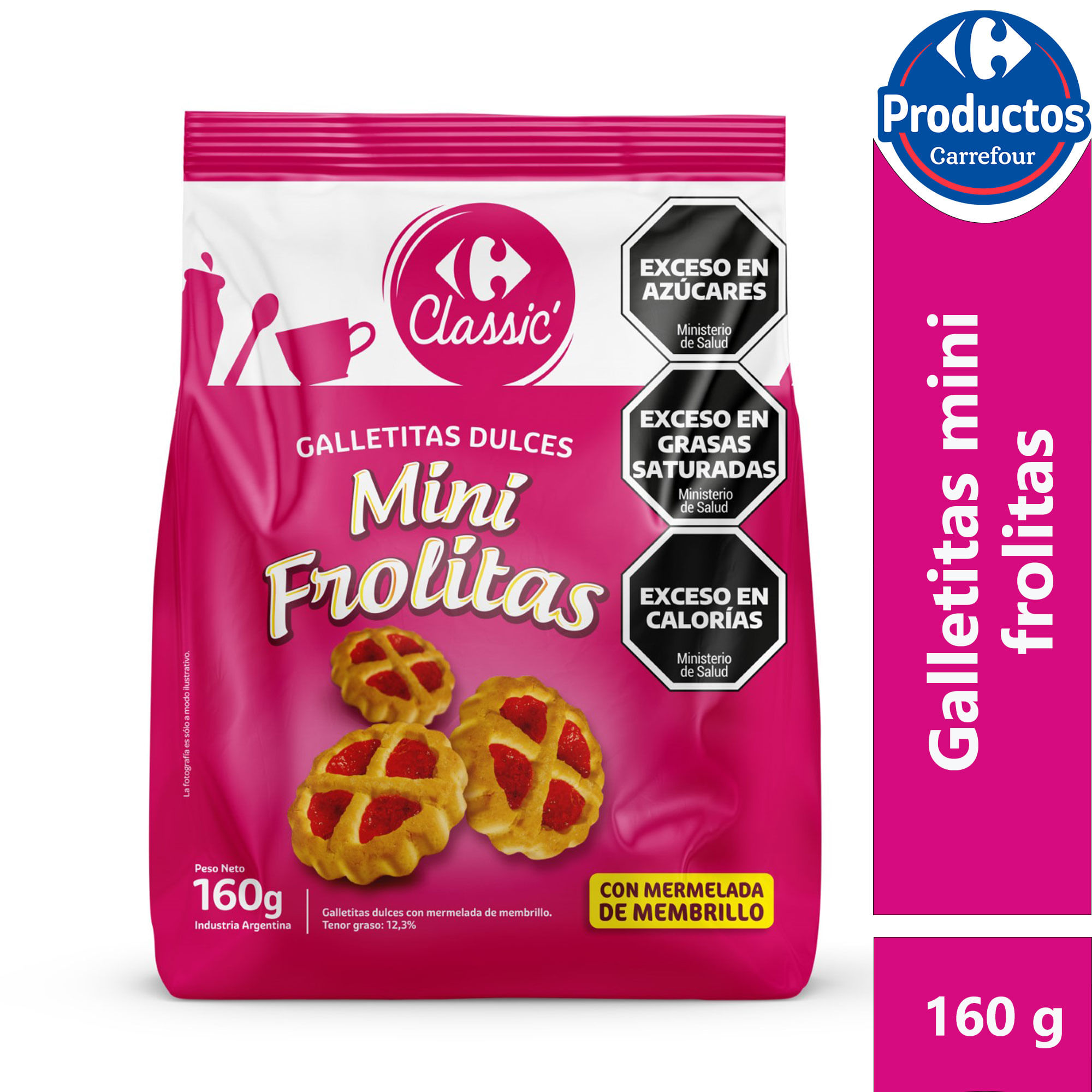 Galletitas Carrefour classic mini frolitas 160 g.