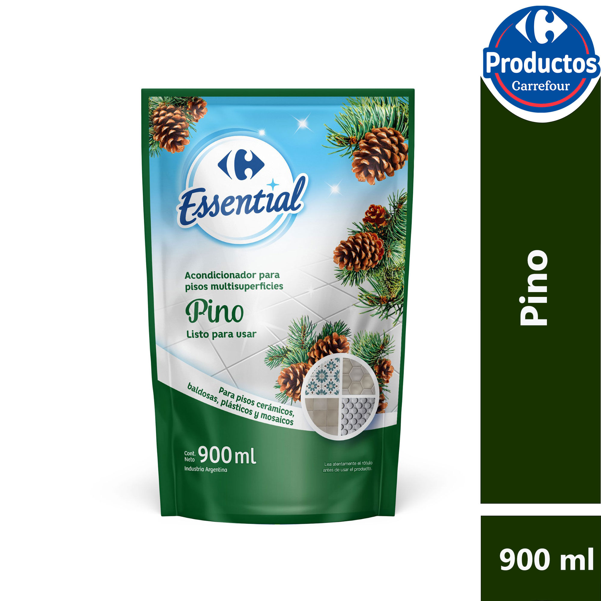Acondicionador para pisos Carrefour Essential pino dp 900 ml