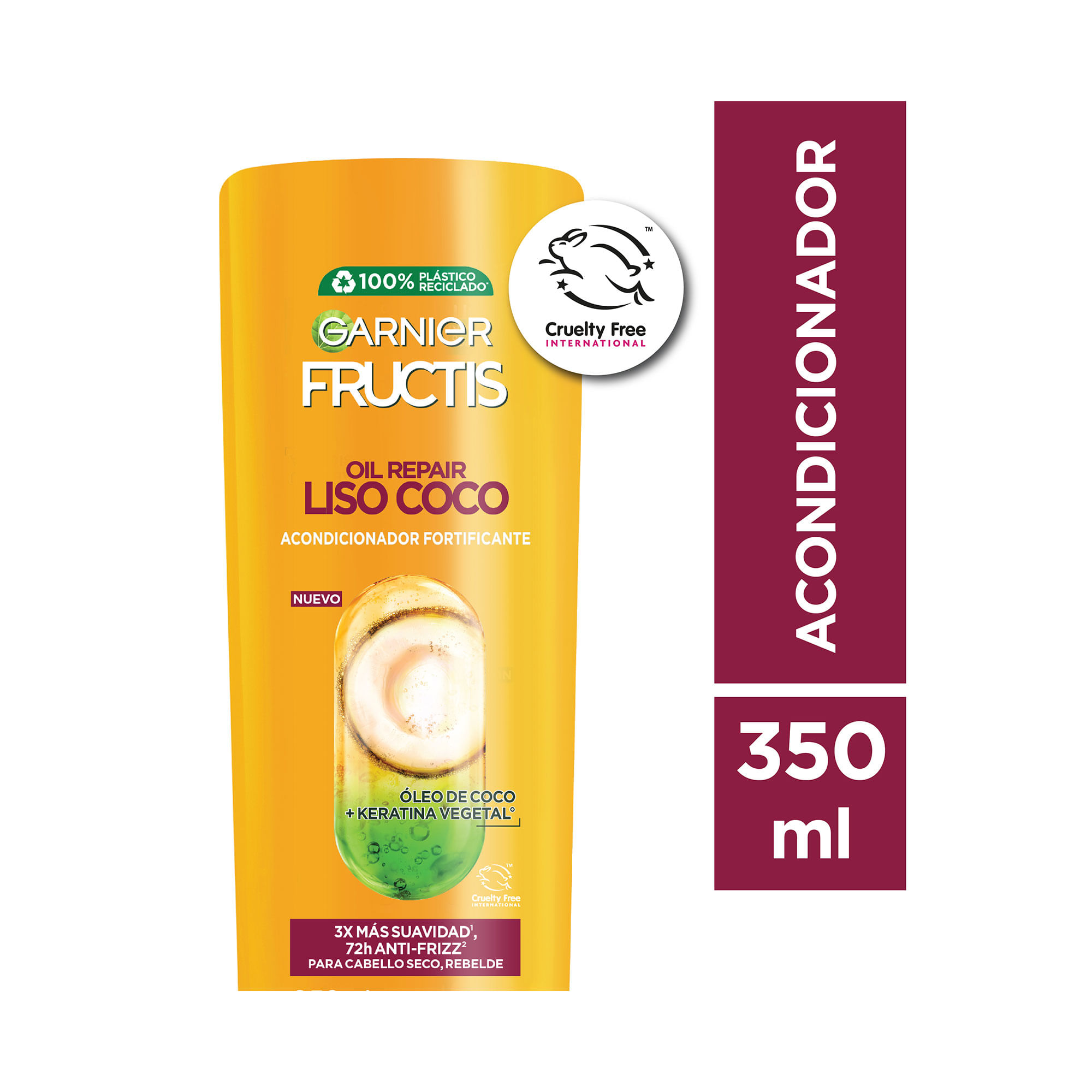 Acondicionador Fructis liso coco 350 cc.