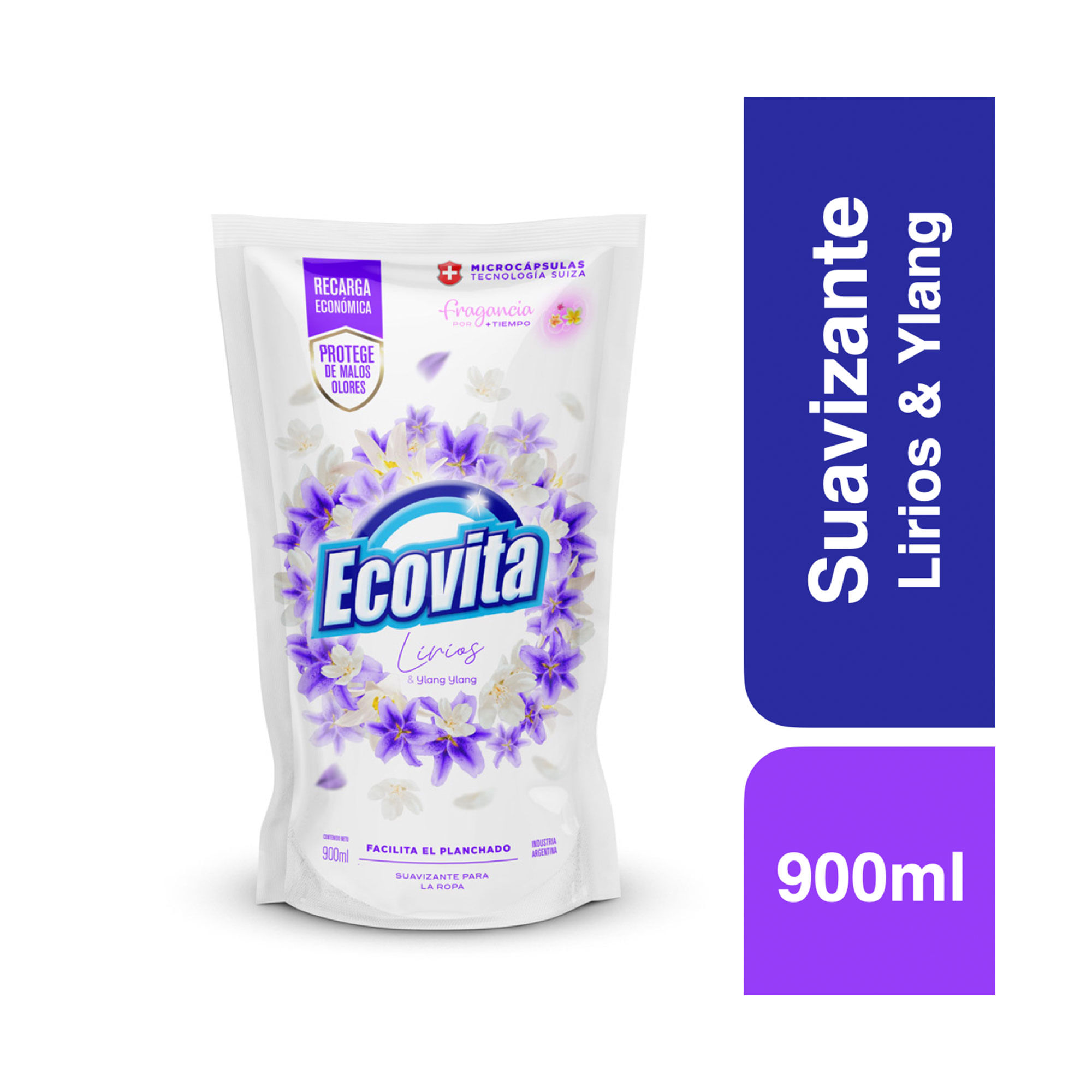 Suavizante para ropa Ecovita lirios y lavang 900 cc.
