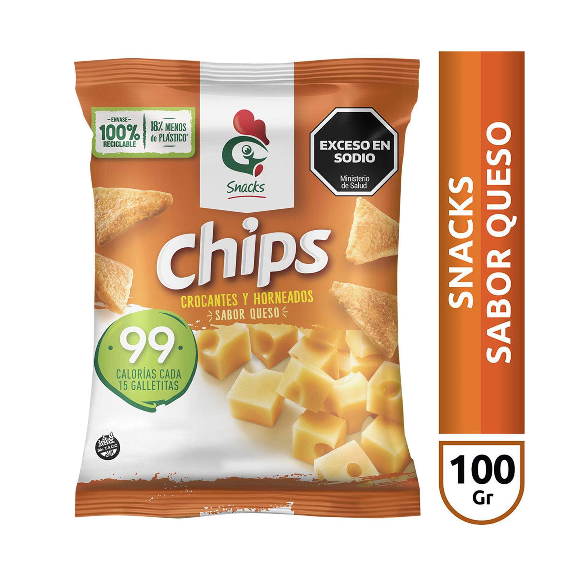 Galletitas de arroz Gallo snacks de queso 100 g.