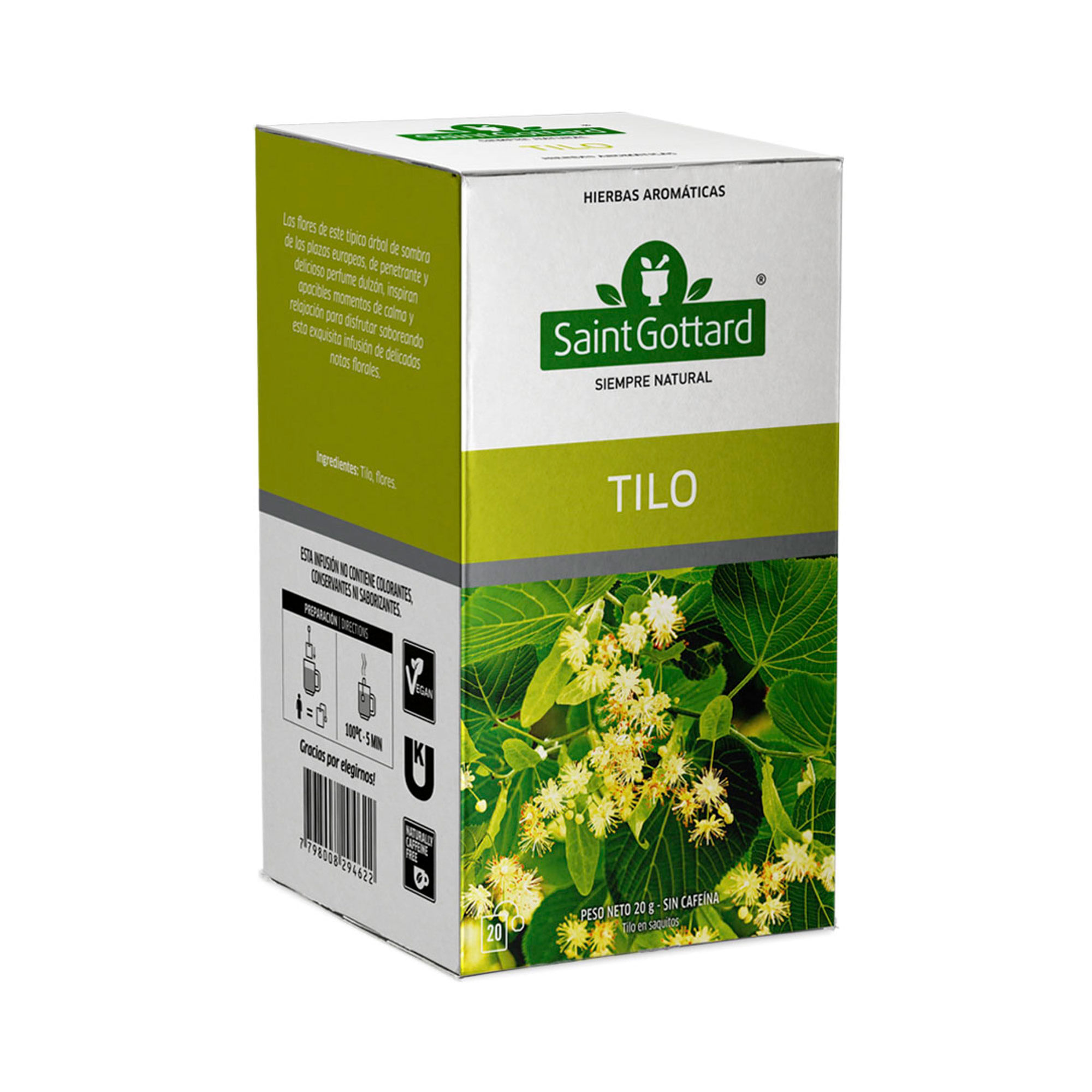 Té en saquitos Saint Gottard tilo 20 u.