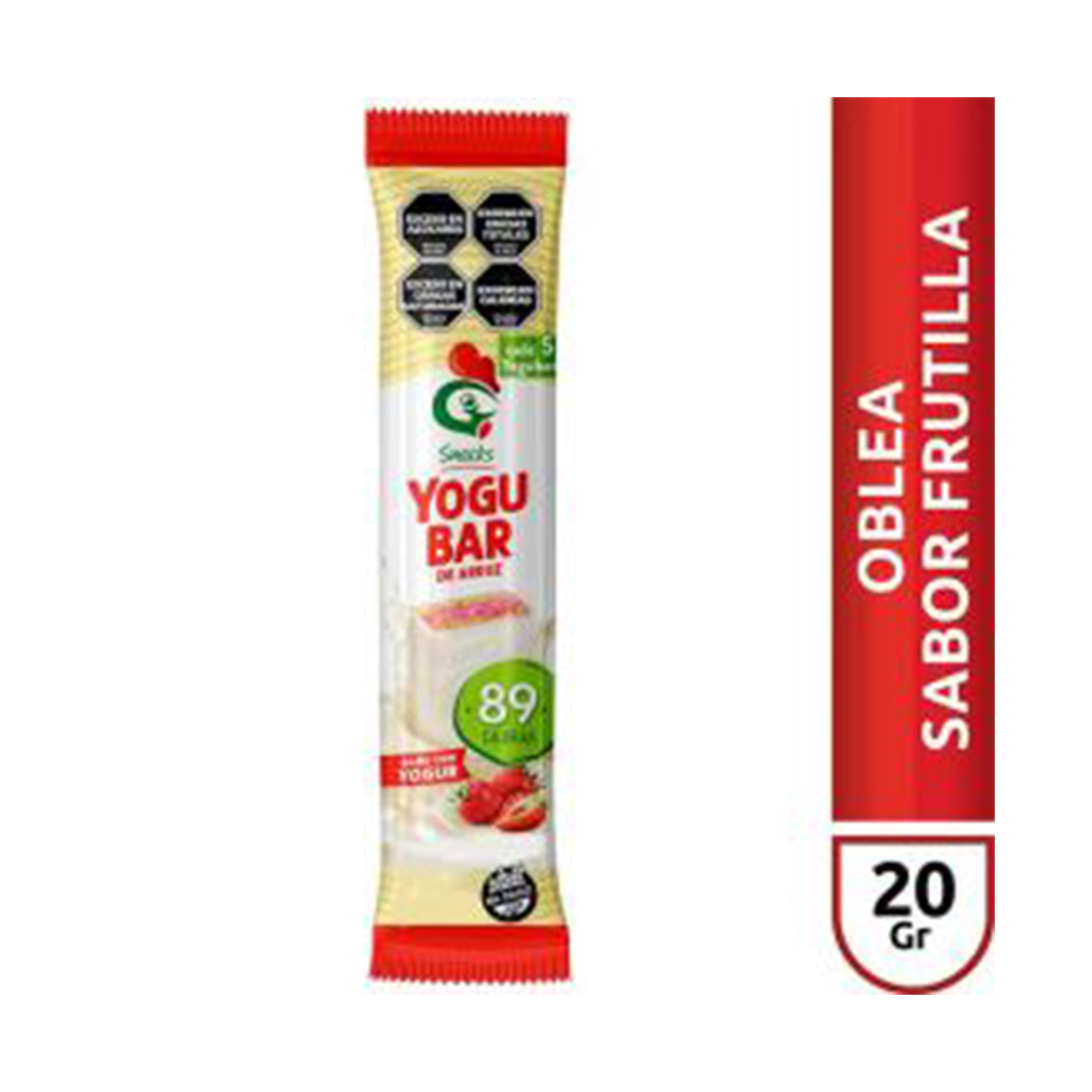 Oblea de arroz yogur Gallo con frutilla 20 g.