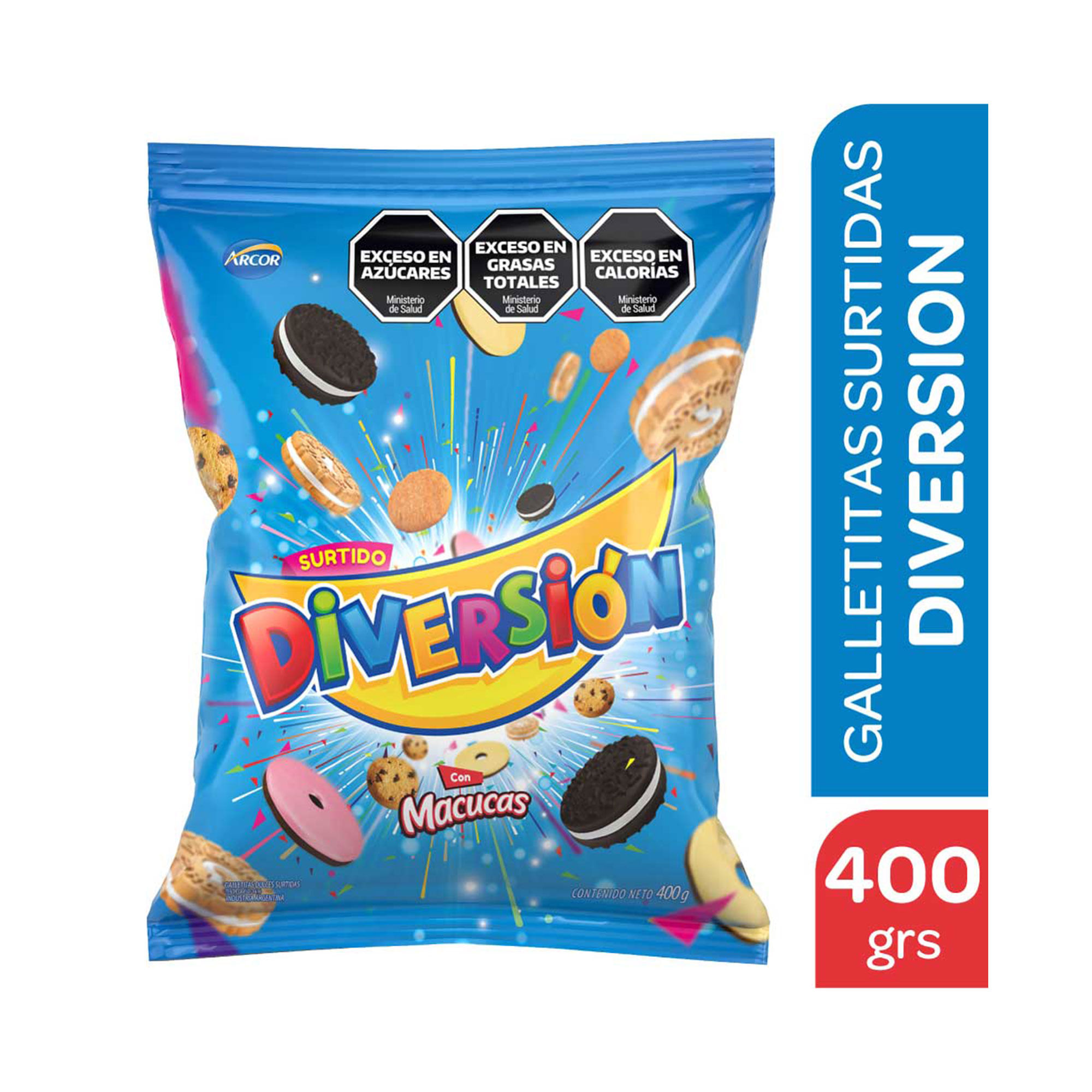 Galletitas surtido Diversión en bolsa 400 g.
