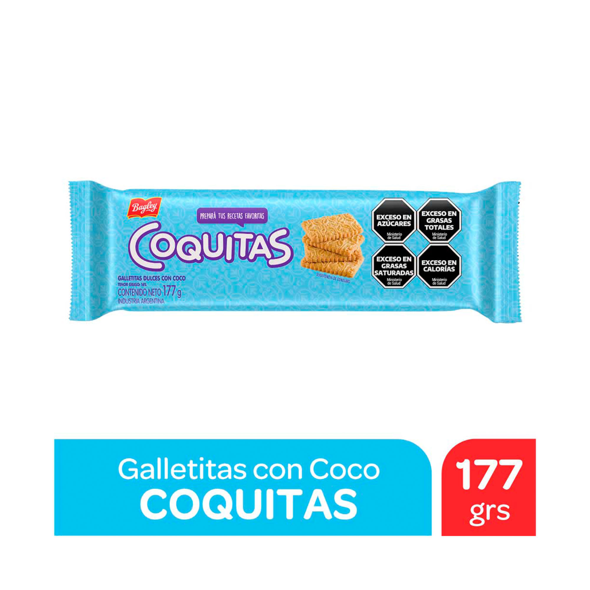 Galletitas Coquitas de coco 177 g.