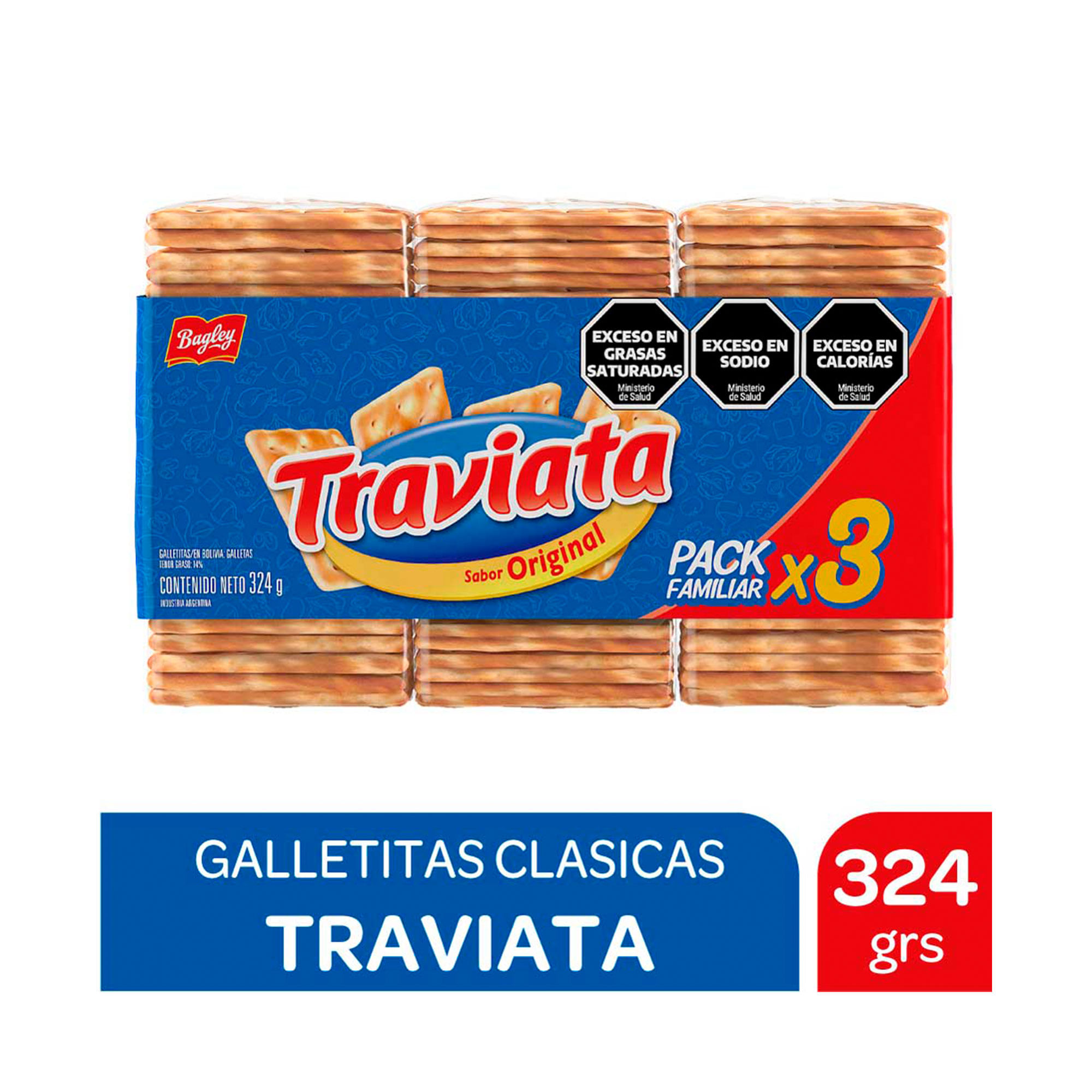 Galletitas sandwich Traviata x3 324 grs