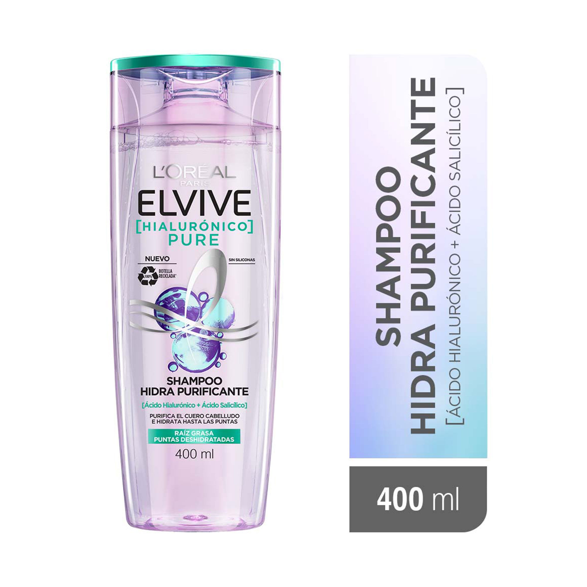 Shampoo Elvive Hialurónico Pure 400 ml